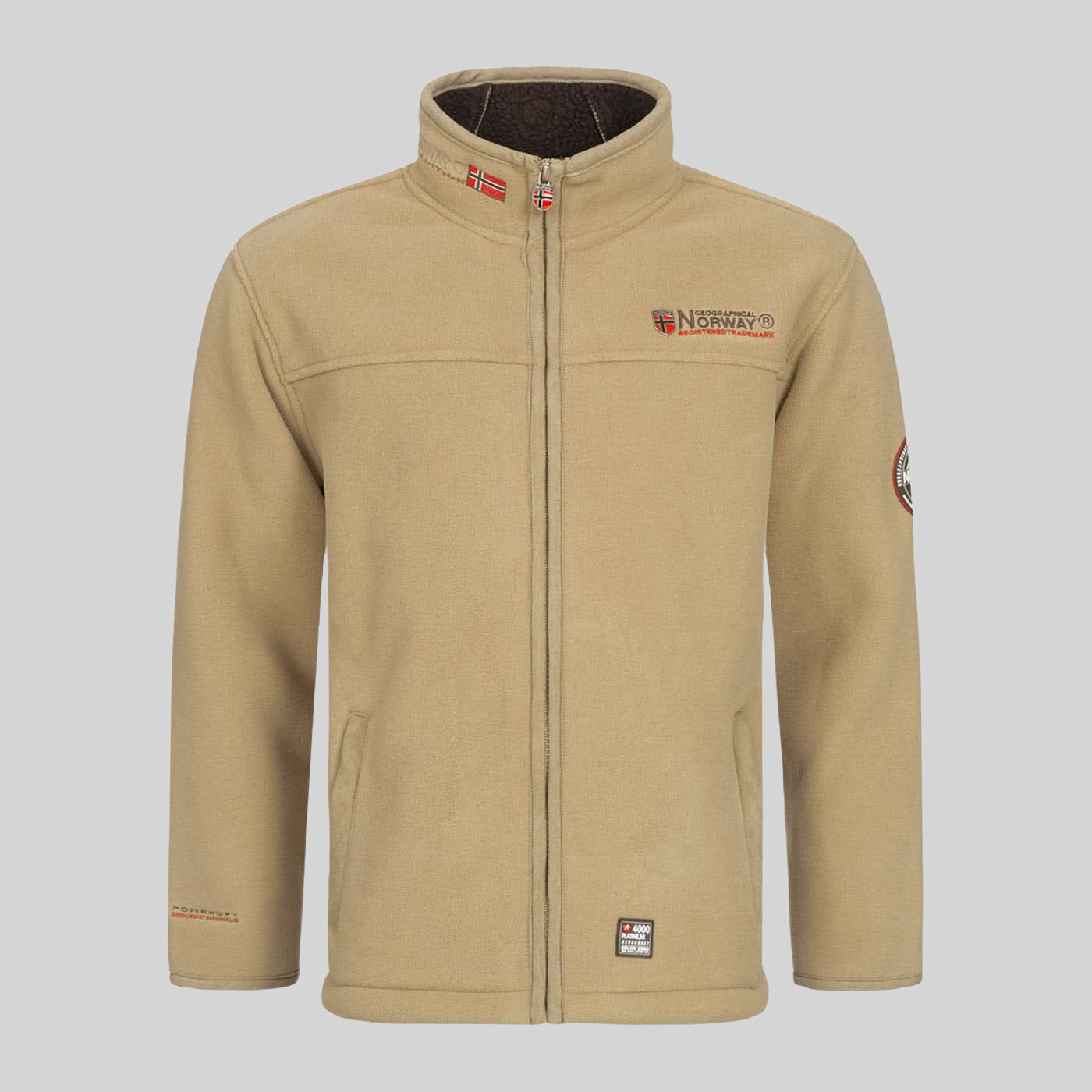 Geographical Norway Geographical Norway Ubolt Hombre - Chaqueta polar laminada en sherpa negra - Geographical Norway - S Negro