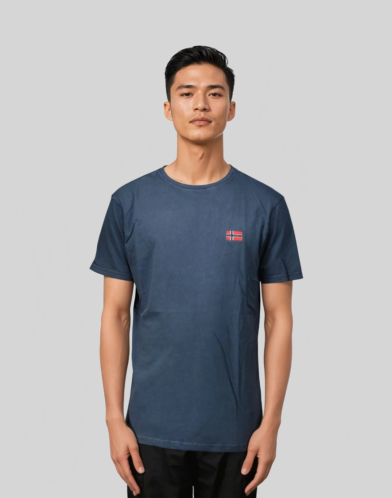 Geographical Norway Jactus - T-Shirt Homme Manches Courtes avec Drapeau - Geographical Norway - S Marine