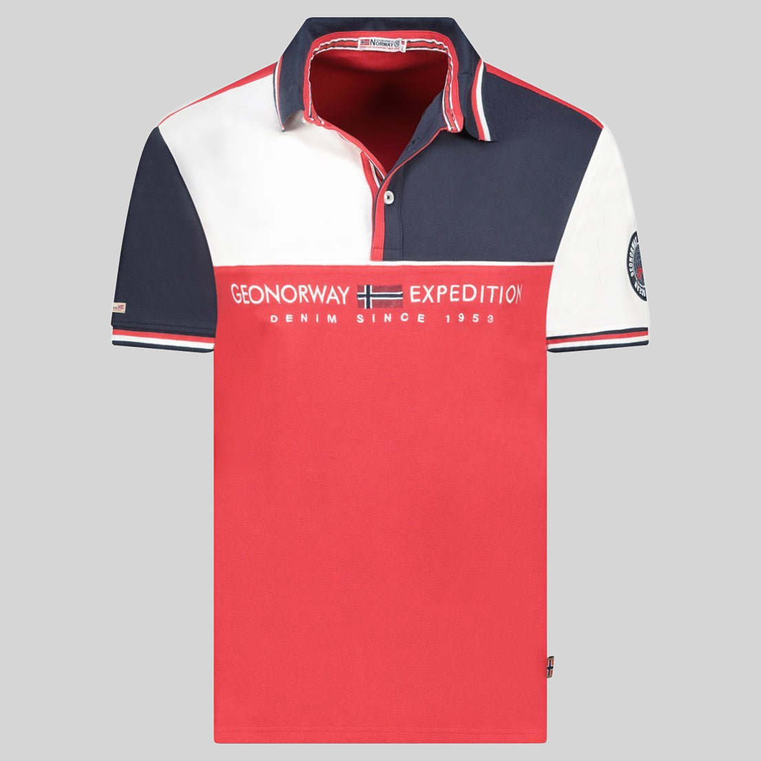 Geographical Norway KONDO Homme - Polo Manches Courtes 100% Coton - Geographical Norway KONDO_MEN_MARINE_S_SDB-KONDO_MEN_BLANC_S_SDB-KONDO_MEN_MARINE_M_SDB-KONDO_MEN_BLANC_M_SDB-KONDO_MEN_MARINE_L_SDB-KONDO_MEN_BLANC_L_SDB-KONDO_MEN_MARINE_XL_SDB-KONDO_MEN_BLANC_XL_SDB-KONDO_MEN_MARINE_XXL_SDB-KONDO_MEN_BLANC_XXL_SDB