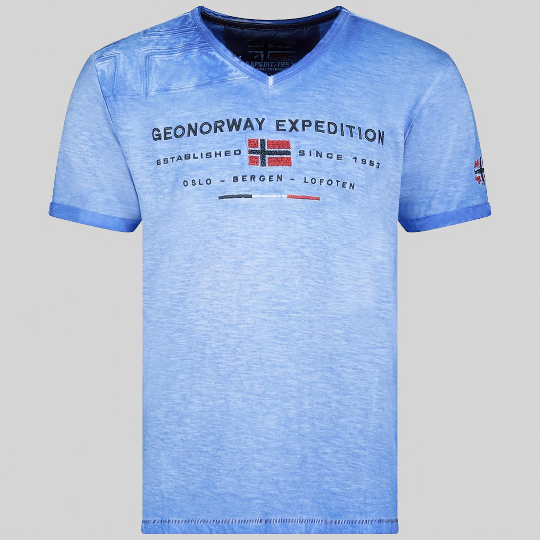 Geographical Norway Jiwash Homme - T-shirt homme col V - Geographical Norway JIWASH_MEN_BLANC_BLEU_ROYAL_XL_SDB-JIWASH_MEN_BLANC_BLEU_ROYAL_XXL_SDB-JIWASH_MEN_BEIGE_M_SDB-JIWASH_MEN_BEIGE_L_SDB-JIWASH_MEN_BEIGE_XL_SDB-JIWASH_MEN_BEIGE_XXL_SDB-JIWASH_MEN_BLEU_M_SDB-JIWASH_MEN_BLEU_L_SDB-JIWASH_MEN_BLEU_3XL_SDB-JIWASH_MEN_GRIS_FONCE_M_SDB
