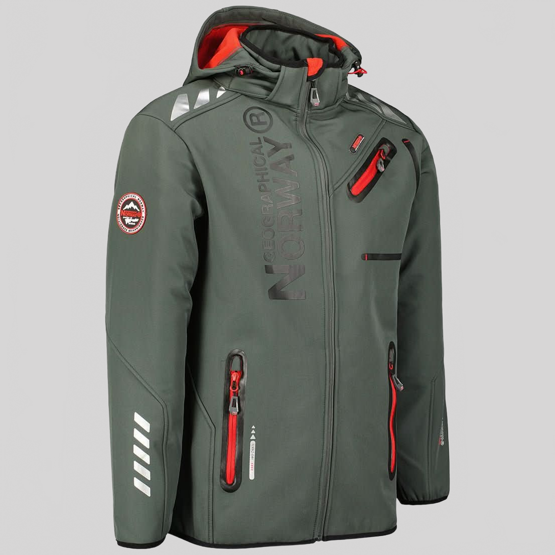 Geographical Norway Geographical Norway Royaute Homme - Softshell Negro Rojo - Geographical Norway - L Negro Rojo