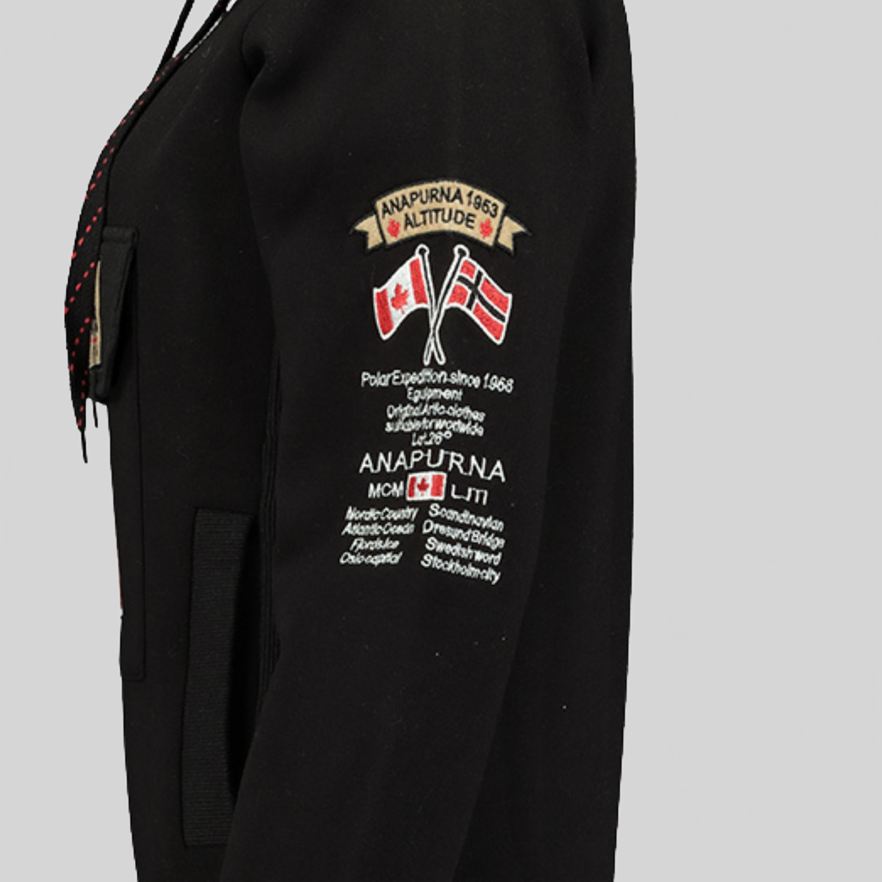 Gymana Anapurna Femme - Sweat à capuche zippé avec broderies et poches - Geographical Norway GYMANA_LADY_BLANC_S_AN_SDB-GYMANA_LADY_NOIR_S_AN_SDB-GYMANA_LADY_GRIS_CLAIR_M_AN_SDB-GYMANA_LADY_BORDEAUX_M_AN_SDB-GYMANA_LADY_BLANC_M_AN_SDB-GYMANA_LADY_GRENAT_L_AN_SDB-GYMANA_LADY_GRIS_CLAIR_L_AN_SDB-GYMANA_LADY_ROSE_FLUO_L_AN_SDB-GYMANA_LADY_NOIR_L_AN_SDB-GYMANA_LADY_ROSE_PALE_L_AN_SDB