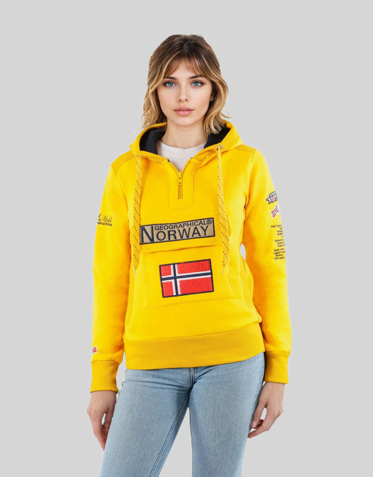 Geographical Norway Gymclass Women - Kapuzenpullover - Geographical Norway - S Senfton