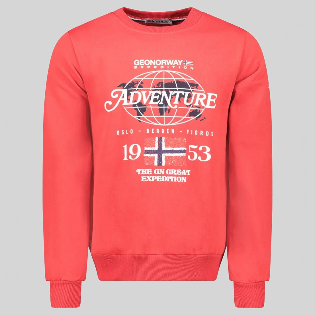 Geographical Norway Golkovitz Hombre - Sudadera con estampado y bandera - Geographical Norway GOLKOVITZ_MEN_NOIR_S_S_SDB-GOLKOVITZ_MEN_BLANC_S_SDB-GOLKOVITZ_MEN_NOIR_M_SDB-GOLKOVITZ_MEN_BLANC_M_SDB-GOLKOVITZ_MEN_NOIR_L_SDB-GOLKOVITZ_MEN_BLANC_L_SDB-GOLKOVITZ_MEN_NOIR_XL_SDB-GOLKOVITZ_MEN_BLANC_XL_SDB-GOLKOVITZ_MEN_NOIR_XXL_SDB-GOLKOVITZ_MEN_BLANC_XXL_SDB