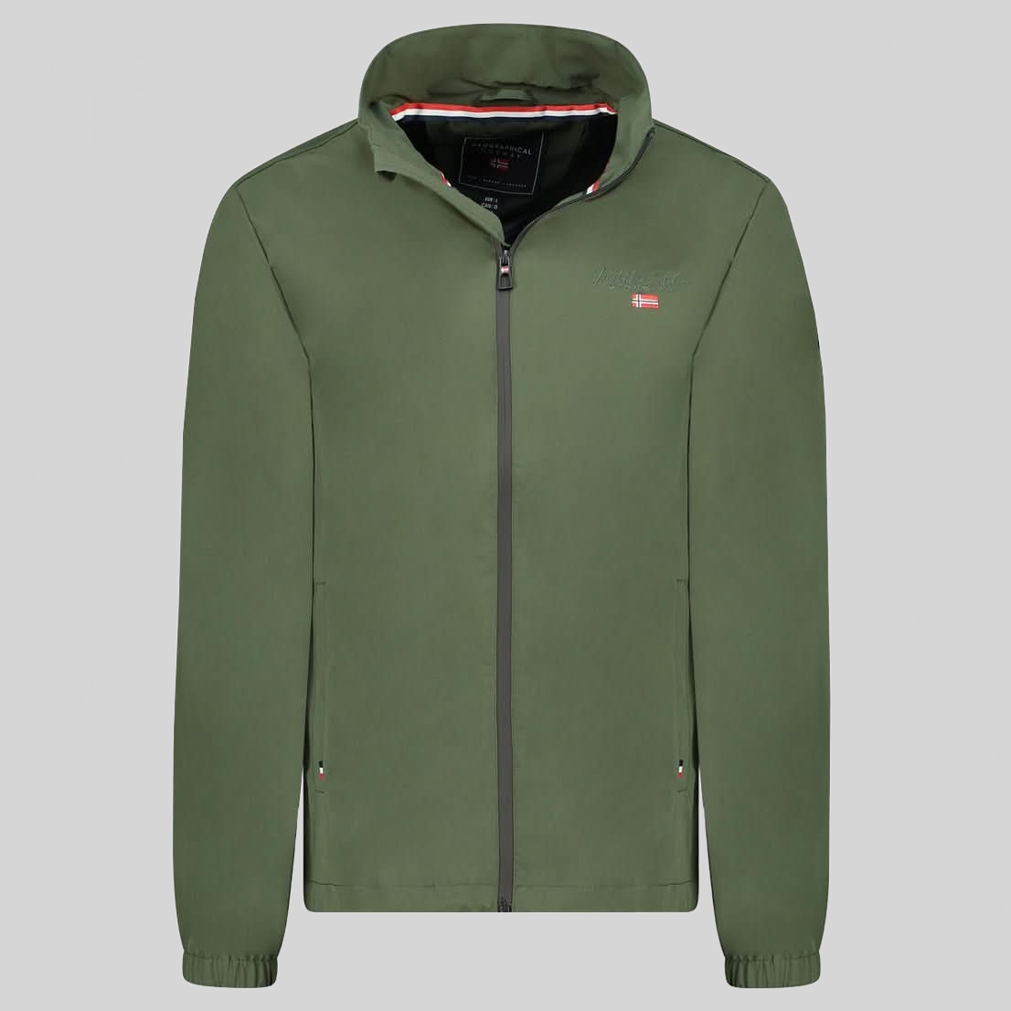 Geographical Norway Birmo Hombre - Chaqueta ligera repelente al agua con cuello alto - Geographical Norway BIRMO_MEN_KAKI_SDB-BIRMO_MEN_KAKI_M_SDB-BIRMO_MEN_KAKI_L_SDB-BIRMO_MEN_KAKI_XL_SDB-BIRMO_MEN_KAKI_XXL_SDB-BIRMO_MEN_KAKI_3XL_SDB