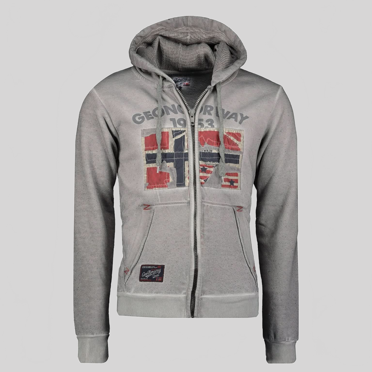 Geographical Norway Gotz Homme - Pull a capuche zippé - Geographical Norway GOTZ_MEN_BLEU_M_EO_SDB-GOTZ_MEN_BLEU_L_EO_SDB-GOTZ_MEN_BLEU_XL_EO_SDB-GOTZ_MEN_BLEU_XXL_EO_SDB-GOTZ_MEN_BLEU_3XL_EO_SDB-GOTZ_MEN_GRIS_CLAIR_M_EO_SDB-GOTZ_MEN_GRIS_CLAIR_L_EO_SDB-GOTZ_MEN_GRIS_CLAIR_XL_EO_SDB-GOTZ_MEN_GRIS_CLAIR_XXL_EO_SDB-GOTZ_MEN_GRIS_CLAIR_3XL_EO_SDB