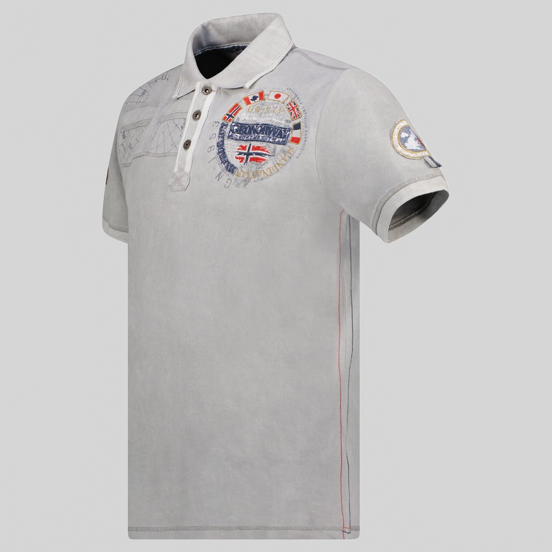 Geographical Norway KINFLAT Man - Polo Short Sleeve 100% Cotton - Geographical Norway KINFLAT_MEN_GRIS_CLAIR_SDB-KINFLAT_MEN_GRIS_CLAIR_M_SDB-KINFLAT_MEN_GRIS_CLAIR_L_SDB- MenKINFLAT_MEN_GRIS_CLAIR_XL_SDB-KINFLAT_MEN_GRIS_CLAIR_XXL_SDB-KINFLAT_MEN_GRIS_CLAIR_3XL_SDB-KINFLAT_MEN_MARINE_S_SDB-KINFLAT_MEN_MARINE_M_SDB-KINFLAT_MEN_MARINE_L_SDB-KINFLAT_MEN_MARINE_XL_SDB