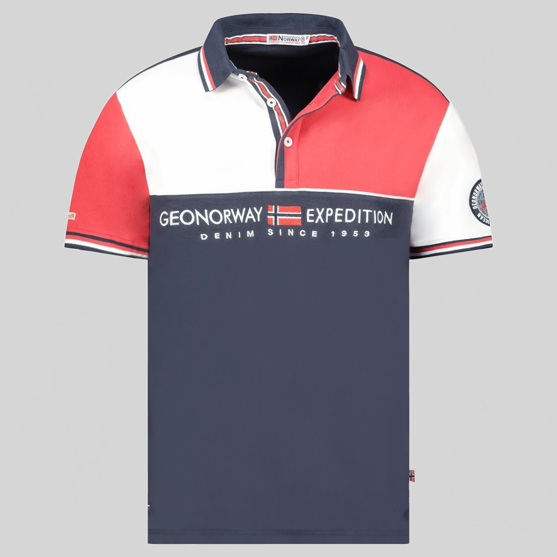 Geographical Norway KONDO Homme - Polo Manches Courtes 100% Coton - Geographical Norway KONDO_MEN_MARINE_S_SDB-KONDO_MEN_BLANC_S_SDB-KONDO_MEN_MARINE_M_SDB-KONDO_MEN_BLANC_M_SDB-KONDO_MEN_MARINE_L_SDB-KONDO_MEN_BLANC_L_SDB-KONDO_MEN_MARINE_XL_SDB-KONDO_MEN_BLANC_XL_SDB-KONDO_MEN_MARINE_XXL_SDB-KONDO_MEN_BLANC_XXL_SDB