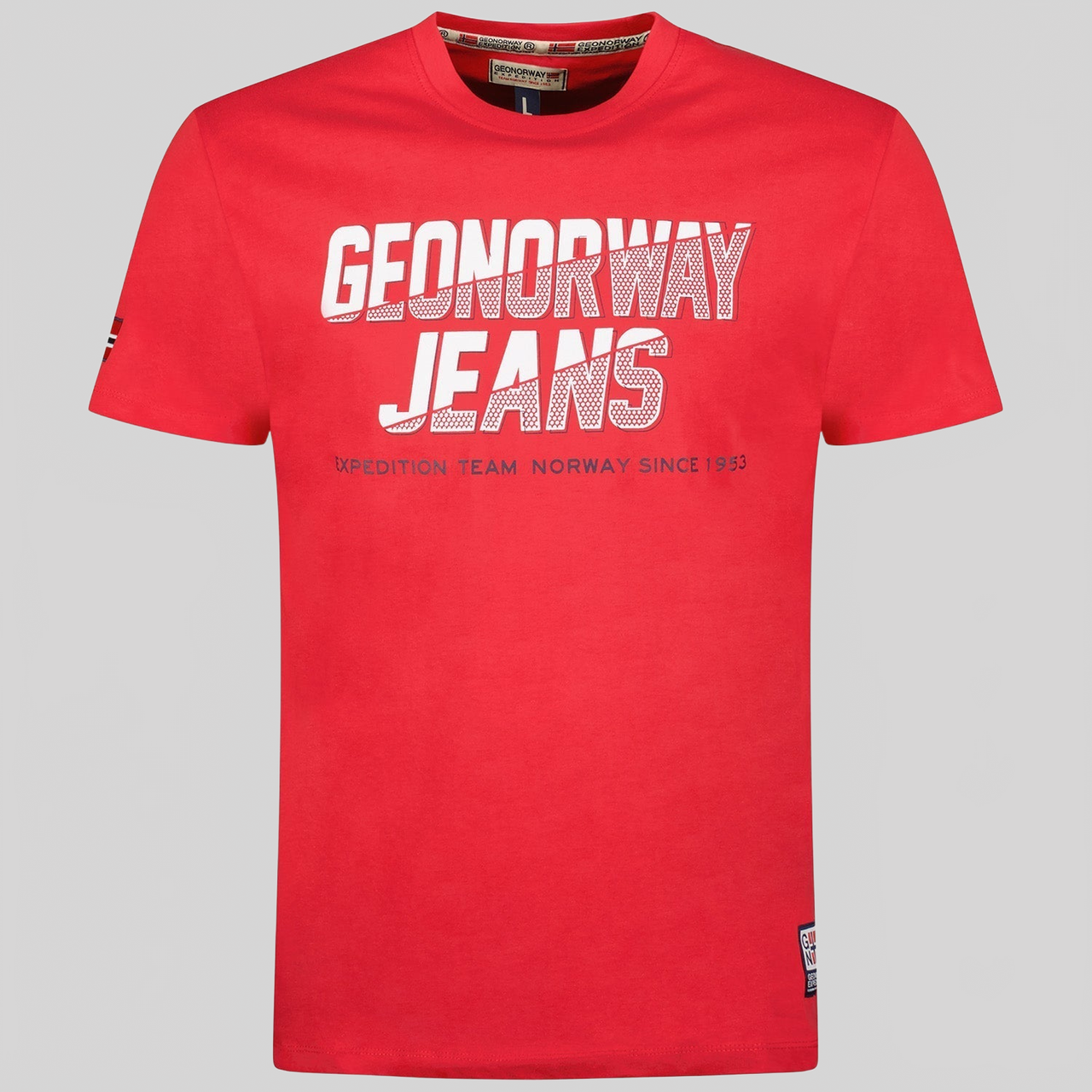 Geographical Norway Jasper - T-shirt Homme Col Rond avec Drapeau et Impressions - Geographical Norway JASPER_MEN_NOIR_M_SDB-JASPER_MEN_BLANC_M_SDB-JASPER_MEN_MARINE_M_SDB-JASPER_MEN_GRIS_CLAIR_M_SDB-JASPER_MEN_ROUGE_M_SDB-JASPER_MEN_GRIS_CLAIR_L_SDB-JASPER_MEN_MARINE_L_SDB-JASPER_MEN_BLANC_L_SDB-JASPER_MEN_ROUGE_L_SDB-JASPER_MEN_NOIR_L_SDB