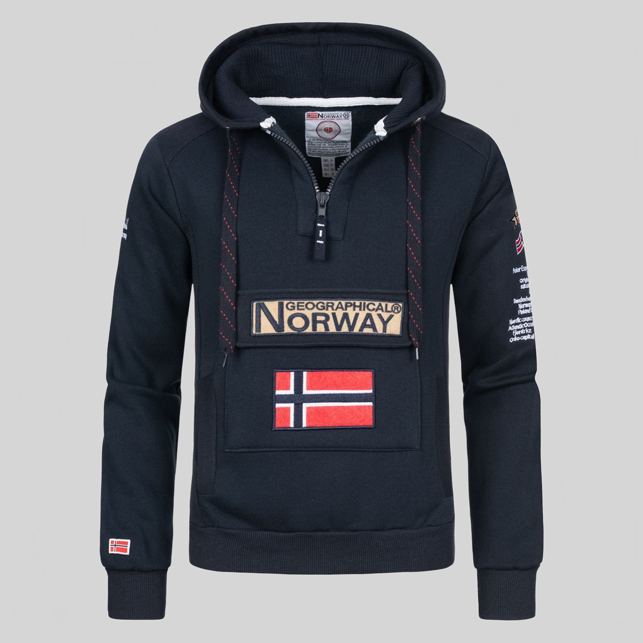 Geographical Geographical Norway Gymclass Hombre - Sudadera con capucha - Geographical Norway - XXL Gris Fonce
