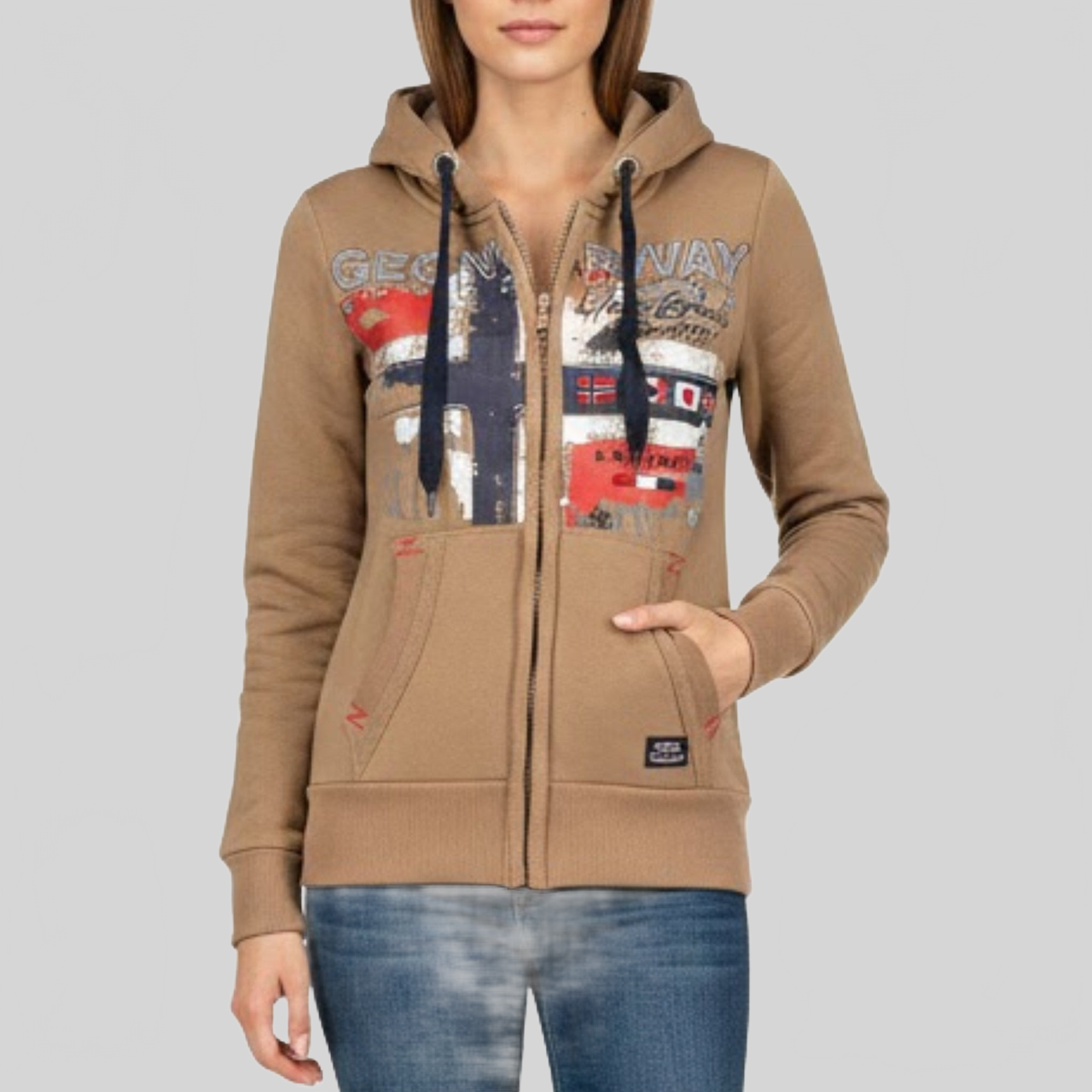 Geographical Norway Getchup Damen - Kapuzenpullover - Geographical Norway GETCHUP_LADY_MARINE_S_SDB-GETCHUP_LADY_MARINE_M_SDB-GETCHUP_LADY_MARINE_L_SDB-.GETCHUP_LADY_MARINE_XL_SDB-GETCHUP_LADY_MARINE_XXL_SDB-GETCHUP_LADY_TAUPE_S_SDB-GETCHUP_LADY_TAUPE_M_SDB-GETCHUP_LADY_TAUPE_L_SDB-GETCHUP_LADY_TAUPE_XL_SDB-GETCHUP_LADY_SCHWARZ_S_SDB