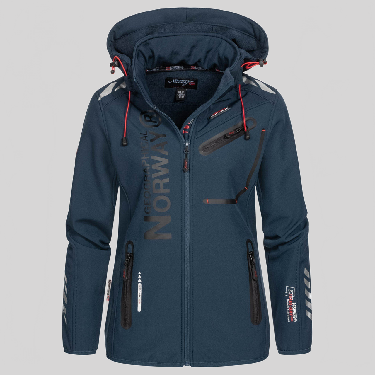 Geographical Norway Reine Femme - Softshell - Geographical Norway - S Noir Orange