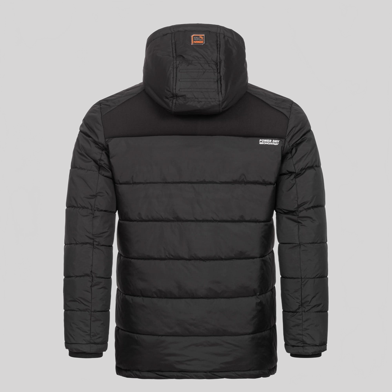 Geographical Norway Geographical Norway Beachwood Homme - Chaqueta acolchada bimatière contrastada y acolchada Negro Naranja - Geographical Norway - S Negro Naranja