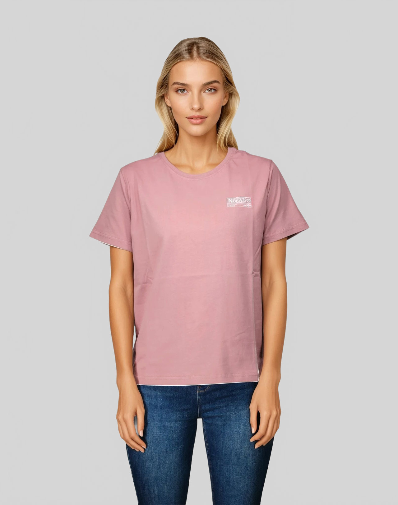 Geographical Norway Geographical Norway Jilva Mujer - Camiseta con estampado frontal - Geographical Norway JILVA_LADY_ROSE_POUDRE_S_SDB-JILVA_LADY_ROSE_POUDRE_M_SDB-JILVA_LADY_ROSE_POUDRE_L_SDB-JILVA_LADY_ROSE_POWDER_XL_SDB-JILVA_LADY_ROSE_POWDER_XXL_SDB-JILVA_LADY_BEIGE_SDB-JILVA_LADY_BEIGE_M_SDB-JILVA_LADY_BEIGE_L_SDB-JILVA_LADY_BEIGE_XL_SDB-JILVA_LADY_BEIGE_XXL_SDB