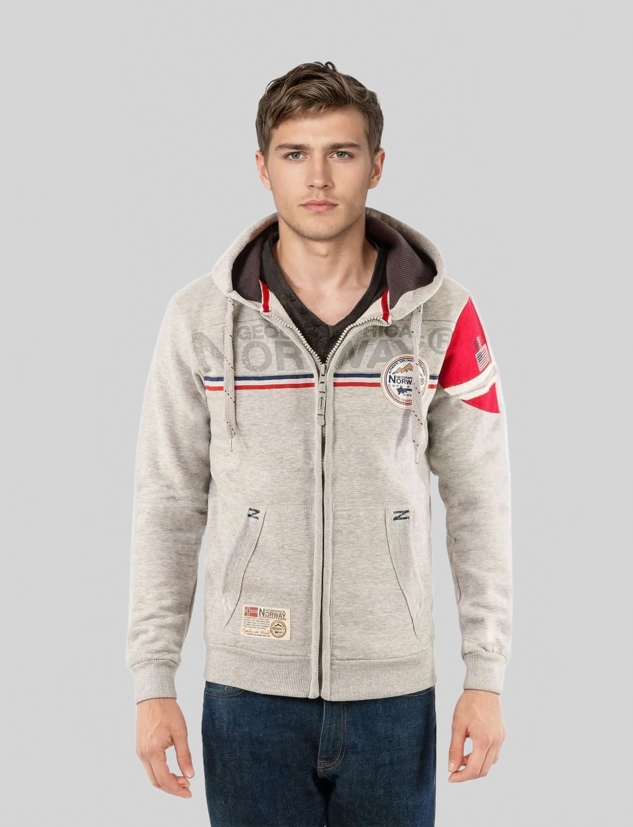 Geographical Norway Faponie Homme - Sweat homme à capuche - Geographical Norway FAPONIE_MEN_GRIS_CLAIR_S_SDB-FAPONIE_MEN_GRIS_CLAIR_M_SDB-FAPONIE_MEN_GRIS_CLAIR_L_SDB-FAPONIE_MEN_GRIS_CLAIR_XL_SDB-FAPONIE_MEN_GRIS_CLAIR_XXL_SDB-FAPONIE_MEN_GRIS_FONCE_S_SDB-FAPONIE_MEN_GRIS_FONCE_M_SDB-FAPONIE_MEN_GRIS_FONCE_L_SDB-FAPONIE_MEN_GRIS_FONCE_XL_SDB-FAPONIE_MEN_GRIS_FONCE_XXL_SDB