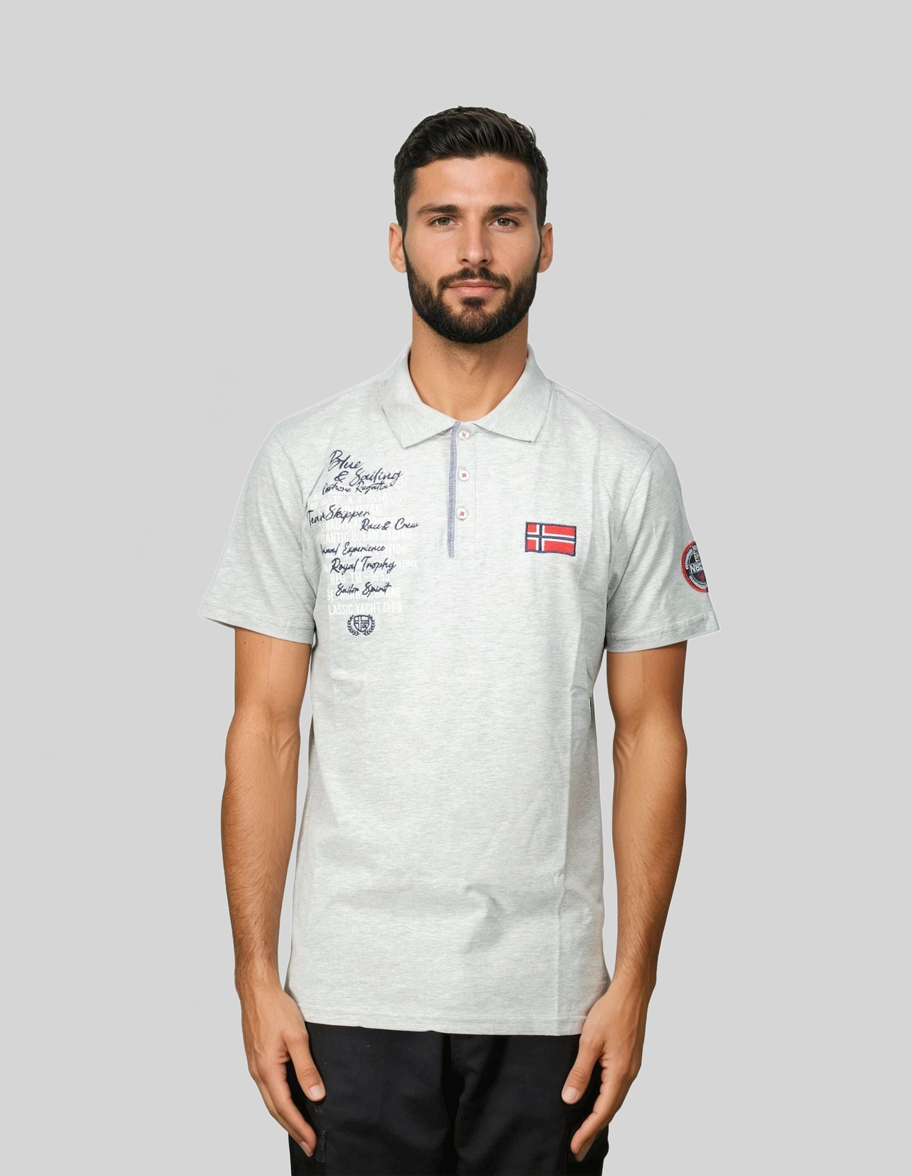 Geographical Geographical Norway KANCRE Men - Polo de manga corta, Bandera y escudo - Geographical Norway KANCRE_MEN_GRIS_CLAIR_S_SDB-KANCRE_MEN_GRIS_CLAIR_M_SDB-KANCRE_MEN_GRIS_CLAIR_L_SDB-KANCRE_MEN_GRIS_CLAIR_XL_SDB-KANCRE_MEN_GRIS_CLAIR_XXL_SDB-KANCRE_MEN_MARINE_M_SDB-KANCRE_MEN_MARINE_L_SDB-KANCRE_MEN_MARINE_XL_SDB-KANCRE_MEN_MARINE_XXL_SDB-KANCRE_MEN_MARINE_3XL_SDB