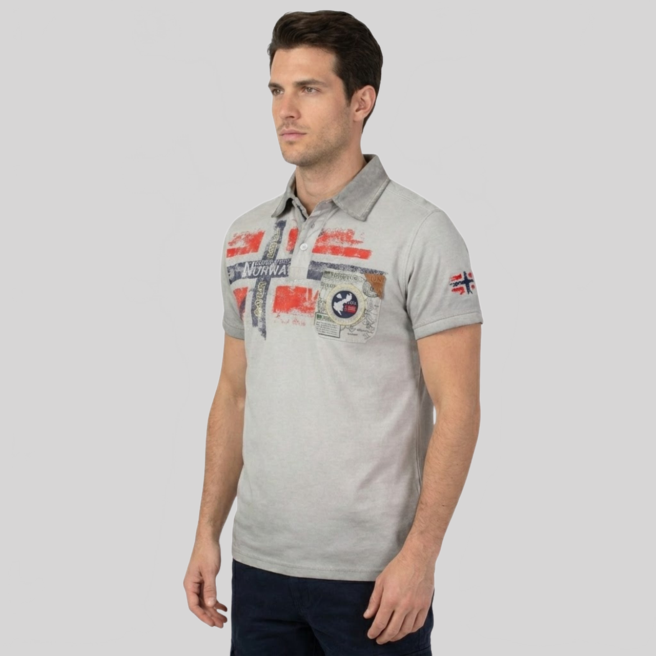 Geographical Norway Kamo Homme - Polo à manches courtes effet délavé - Geographical Norway KAMO_MEN_CORAIL_M_SDB-KAMO_MEN_CORAIL_L_SDB-KAMO_MEN_CORAIL_XL_SDB-KAMO_MEN_BLEU_M_SDB-KAMO_MEN_BLEU_L_SDB-KAMO_MEN_BLEU_XL_SDB-KAMO_MEN_BLEU_XXL_SDB-KAMO_MEN_GRIS_CLAIR_S_SDB-KAMO_MEN_GRIS_CLAIR_M_SDB-KAMO_MEN_GRIS_CLAIR_L_SDB