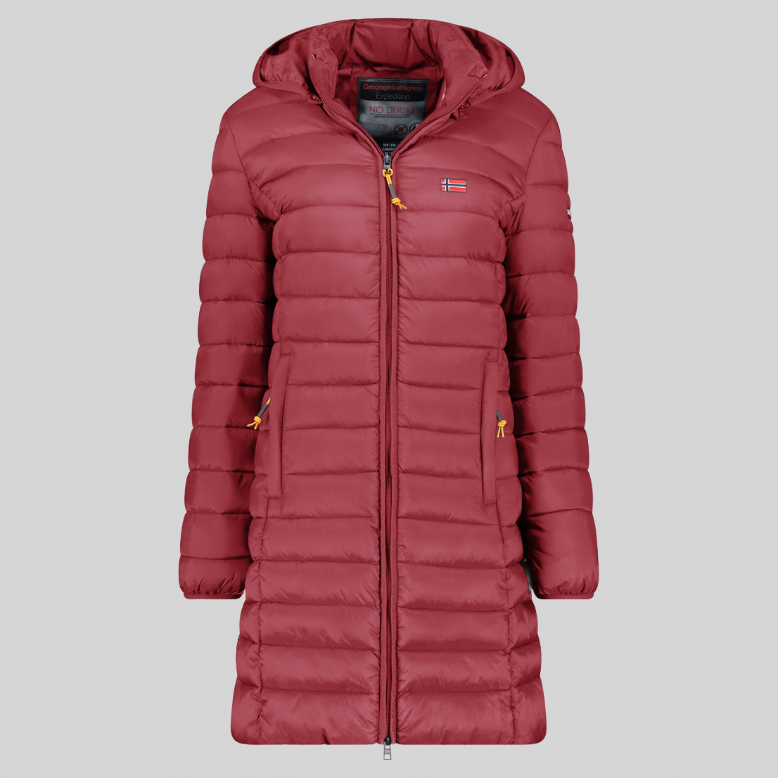  Geographical Norway ATIKOLOR LONG HOOD Mujer - Chaqueta Camel