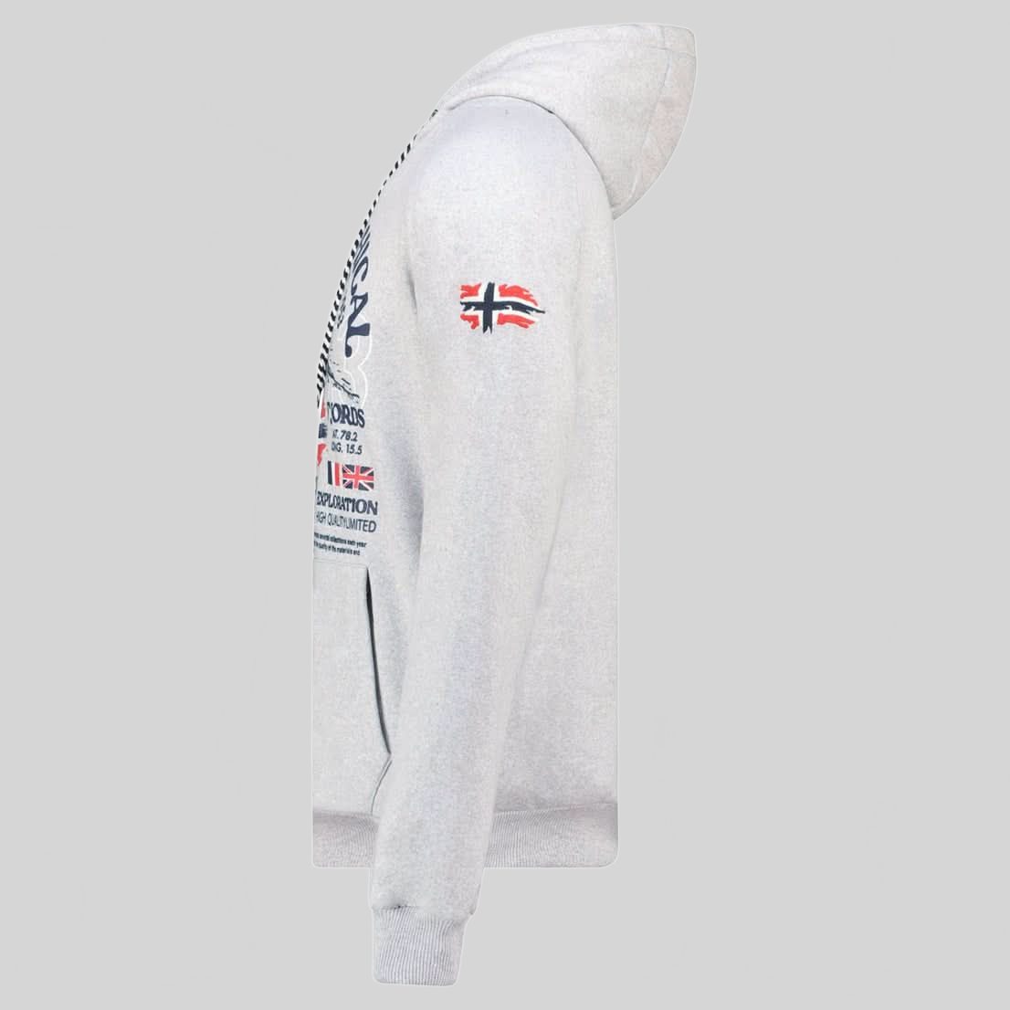 Geographical Geographical Norway Gommy Hombres - Sudadera con capucha con estampados y bandera - Geographical Norway GOMMY_MEN_NOIR_SDB-GOMMY_MEN_NOIR_M_SDB-GOMMY_MEN_NOIR_L_SDB-GOMMY_MEN_NOIR_XL_SDB-GOMMY_MEN_NOIR_XXL_SDB-GOMMY_MEN_NOIR_3XL_SDB-GOMMY_MEN_GRIS_CLAIR_SDB-GOMMY_MEN_GRIS_CLAIR_M_SDB-GOMMY_MEN_GRIS_CLAIR_XL_SDB-GOMMY_MEN_GRIS_CLAIR_XL_SDB