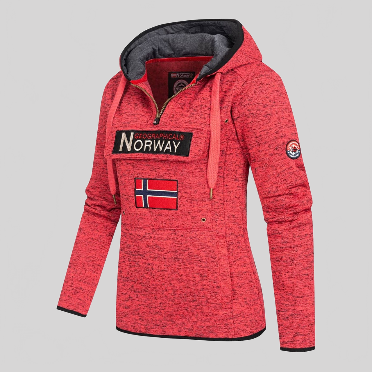 Geographical Norway Upclassica Damen - Kapuzenpullover mit Reißverschlusskragen - Geographical Norway UPCLASSICA_LADY_BLANC_S_SDB-UPCLASSICA_LADY_GRIS_CLAIR_S_S_DB-UPCLASSICA_LADY_CORAIL_S_SDB-UPCLASSICA_LADY_MARINE_S_SDB-UPCLASSICA_LADY_ROSE_FLASH_S_S_SDB-UPCLASSICA_LADY_SCHWARZ_S_S_SDB-UPCLASSICA_LADY_BLANC_M_SDB-UPCLASSICA_LADY_GRAIS_CLAIR_M_SDB-UPCLASSICA_LADY_CORAIL_M_SDB-UPCLASSICA_LADY_MARINE_M_SDB