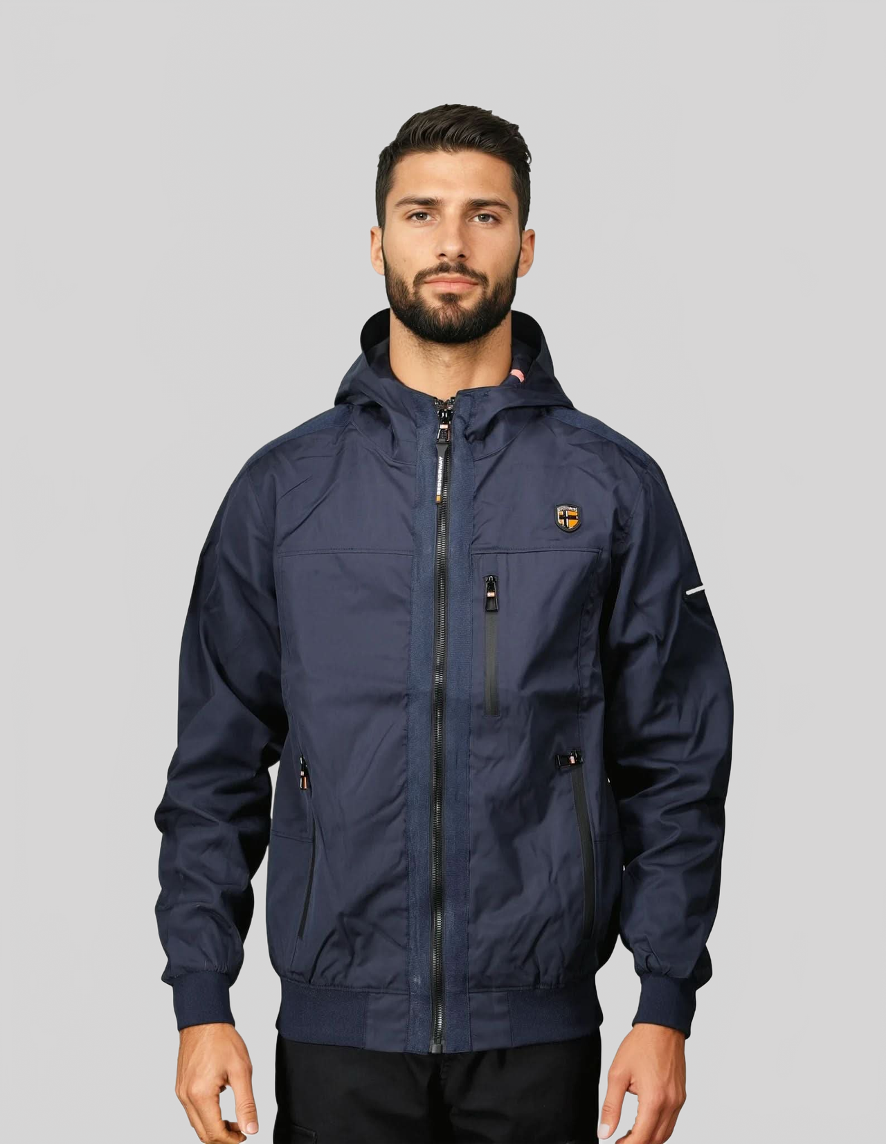 Geographical Norway Geographical Norway BACARY Hombre - Chaqueta de primavera reversible con capucha - Geographical Norway BACARY_MEN_MARINE_SDB-BACARY_MEN_MARINE_SDB-BACARY_MEN_MARINE_L_SDB-BACARY_MEN_MARINE_XL_SDB-BACARY_MEN_MARINE_XXL_SDB-BACARY_MEN_MARINE_3XL_SDB-BACARY_MEN_NOIR_SDB-BACARY_MEN_NOIR_M_SDB-BACARY_MEN_NOIR_L_SDB-BACARY_MEN_NOIR_XL_SDB
