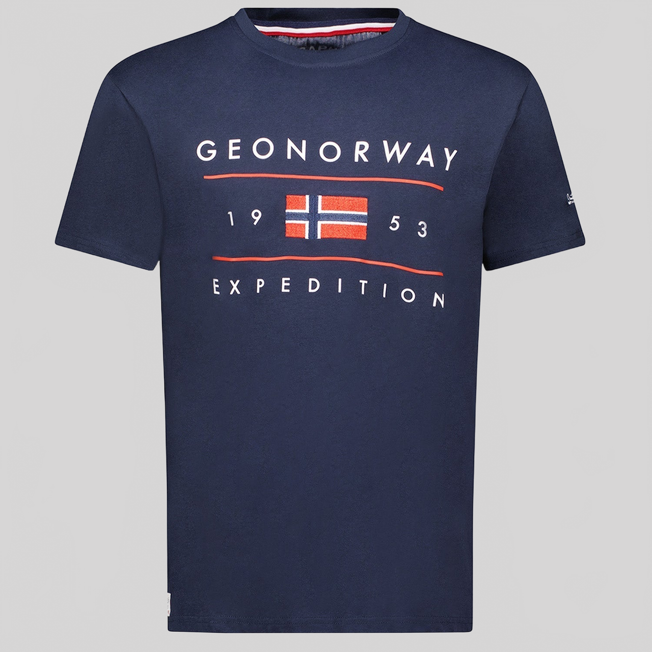 Geographical Norway JEZOLO - T-Shirt Homme Manches Courtes avec Drapeau - Geographical Norway JEZOLO_MEN_GRIS_CLAIR_S_SDB-JEZOLO_MEN_MARINE_S_SDB-JEZOLO_MEN_BLANC_S_SDB-JEZOLO_MEN_GRIS_CLAIR_M_SDB-JEZOLO_MEN_MARINE_M_SDB-JEZOLO_MEN_BLANC_M_SDB-JEZOLO_MEN_GRIS_CLAIR_L_SDB-JEZOLO_MEN_MARINE_L_SDB-JEZOLO_MEN_BLANC_L_SDB-JEZOLO_MEN_GRIS_CLAIR_XL_SDB