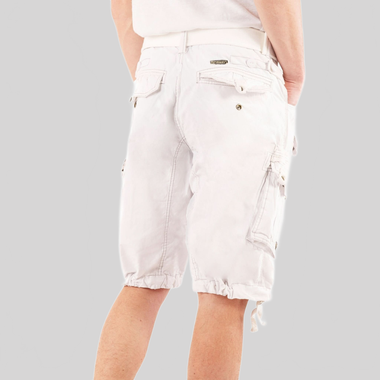 Geographical Geographical Norway Panoramique Homme - Bermudas Blanco - Geographical Norway - S Blanco