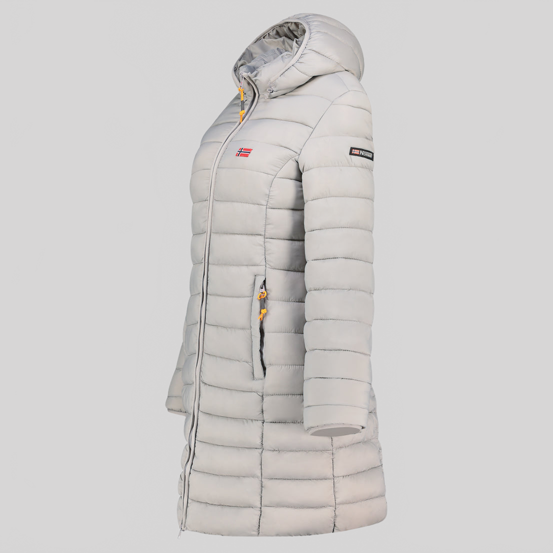  Geographical Norway ATIKOLOR LONG HOOD Mujer - Chaqueta Mostaza
