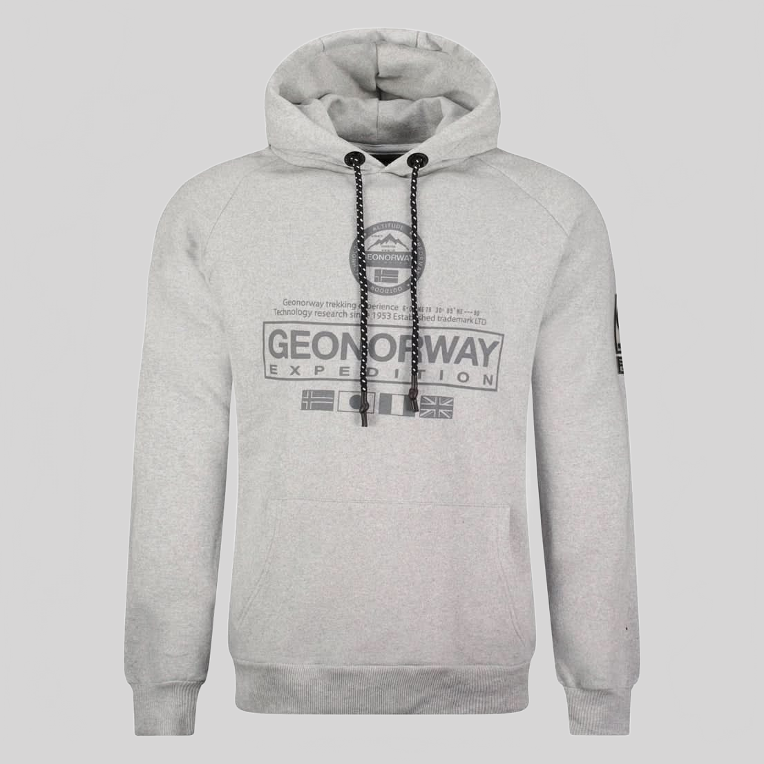 Geographical Norway Gozalo Mann - Sweatshirt - Geographical Norway GOZALO_MEN_GRIS_CLAIR_XXL_SDB