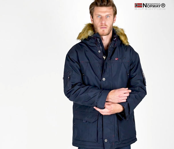 Geographical Norway Men's Abiosaurus Parka Warm hooded jacket
