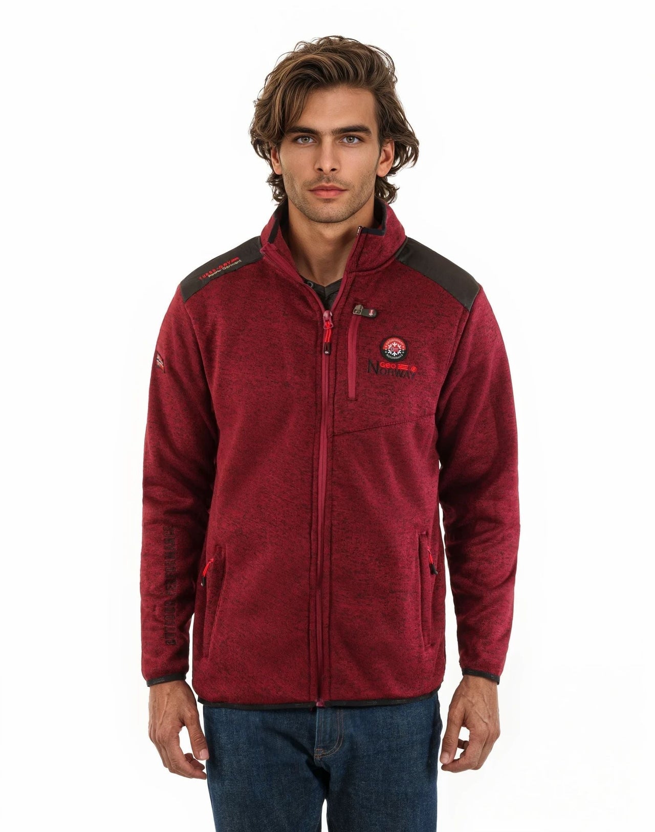 Geographical Norway Tavid Mann - Lässiges Fleece - Geographical Norway TAVID_MEN_BORDEAUX_S_SDB-TAVID_MEN_BLANC_S_SDB-TAVID_MEN_BORDEAUX_M_SDB-.TAVID_MEN_BLANC_M_SDB-TAVID_MEN_BORDEAUX_L_SDB-TAVID_MEN_BLANC_L_SDB-TAVID_MEN_BORDEAUX_XL_SDB-TAVID_MEN_BLANC_XL_SDB-TAVID_MEN_BORDEAUX_XXL_SDB-TAVID_MEN_BLANC_XXL_SDB