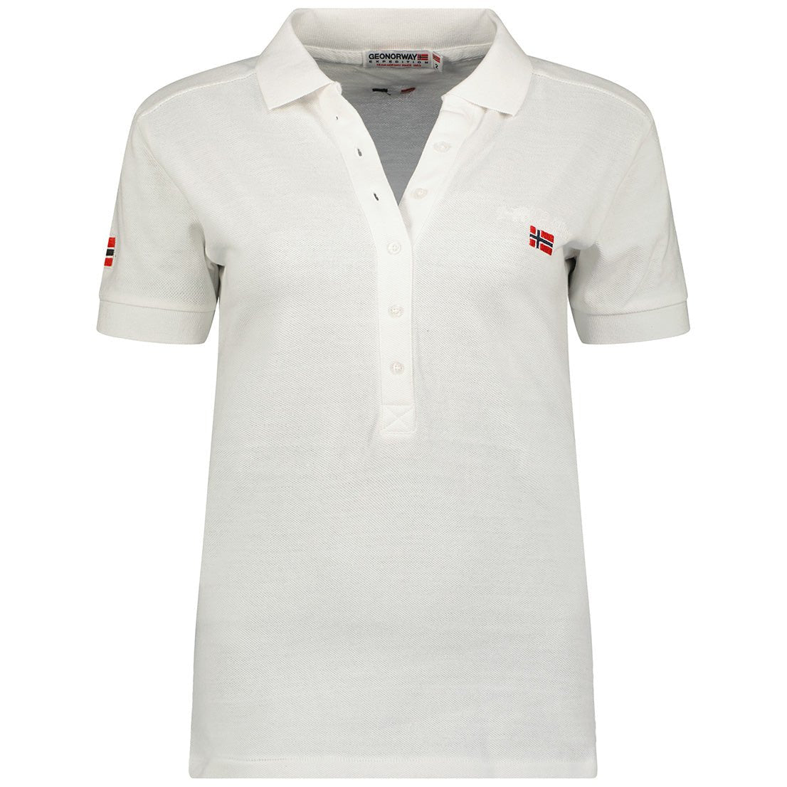 Geographical Norway Kelly Women - Polo-Shirt mit geknöpftem Kragen - Geographical Norway KELLY_LADY_BLEU_CIEL_S_SDB-KELLY_LADY_BLEU_CIEL_M_SDB-KELLY_LADY_BLEU_CIEL_L_SDB-.KELLY_LADY_HIMMELBLAU_XL_SDB-KELLY_LADY_HIMMELBLAU_XXL_SDB-KELLY_LADY_MARINE_S_SDB-KELLY_LADY_MARINE_M_SDB-KELLY_LADY_MARINE_L_SDB-KELLY_LADY_MARINE_XL_SDB-KELLY_LADY_MARINE_XXL_SDB