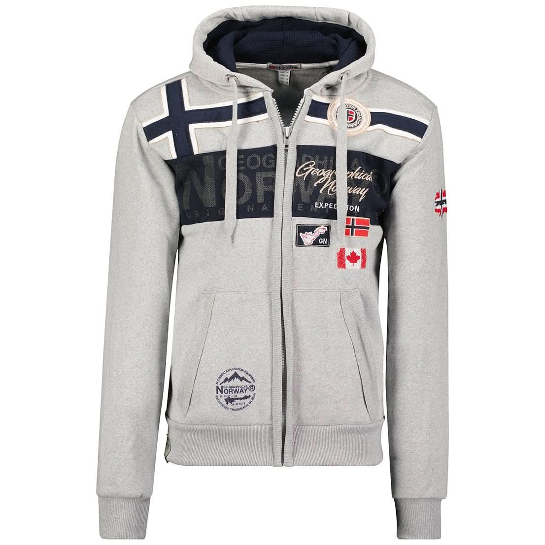 Geographical Norway Garadock Homme - Sweatshirt - Geographical Norway GARADOCK_MEN_GRIS_CLAIR_S_SDB-GARADOCK_MEN_BLANC_S_SDB-GARADOCK_MEN_GRIS_CLAIR_M_SDB-GARADOCK_MEN_BLANC_M_SDB-GARADOCK_MEN_HELLGRAU_L_SDB-GARADOCK_MEN_BLANC_L_SDB-GARADOCK_MEN_GRIS_CLAIR_XL_SDB-GARADOCK_MEN_BLANC_XL_SDB-GARADOCK_MEN_GRIS_CLAIR_XXL_SDB-GARADOCK_MEN_BLANC_XXL_SDB