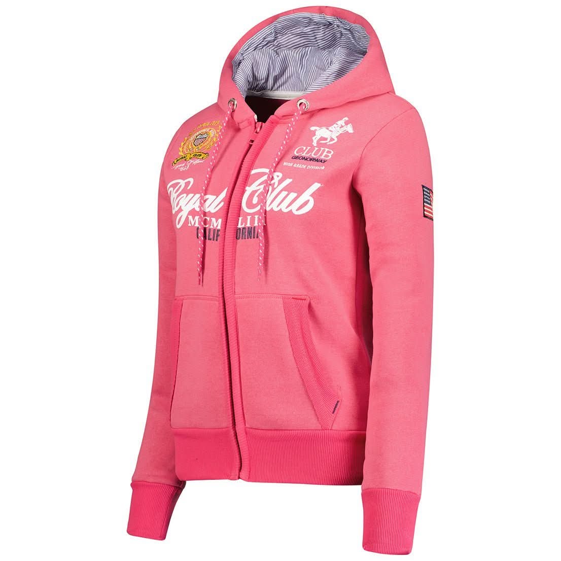 Geographical Norway Fanille Damen - Sweatshirt mit Reißverschluss - Geographical Norway FANILLE_LADY_ROSE_FLASH_S_SDB-FANILLE_LADY_GRIS_CLAIR_L_SDB-FANILLE_LADY_ROSE_FLASH_M_SDB-FANILLE_LADY_ROSE_FLASH_L_SDB-FANILLE_LADY_ROSE_FLASH_XL_SDB