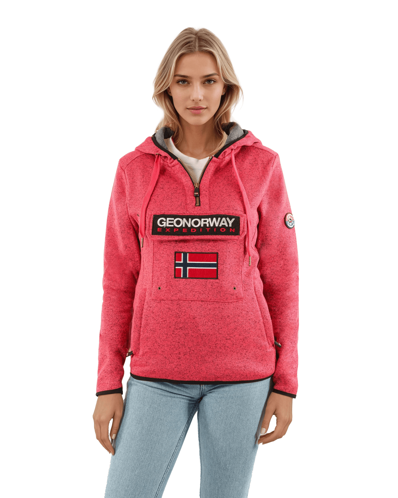 Geographical Norway Upclassica Damen - Kapuzenpullover mit Reißverschlusskragen - Geographical Norway UPCLASSICA_LADY_BLANC_S_SDB-UPCLASSICA_LADY_GRIS_CLAIR_S_S_DB-UPCLASSICA_LADY_CORAIL_S_SDB-UPCLASSICA_LADY_MARINE_S_SDB-UPCLASSICA_LADY_ROSE_FLASH_S_S_SDB-UPCLASSICA_LADY_SCHWARZ_S_S_SDB-UPCLASSICA_LADY_BLANC_M_SDB-UPCLASSICA_LADY_GRAIS_CLAIR_M_SDB-UPCLASSICA_LADY_CORAIL_M_SDB-UPCLASSICA_LADY_MARINE_M_SDB