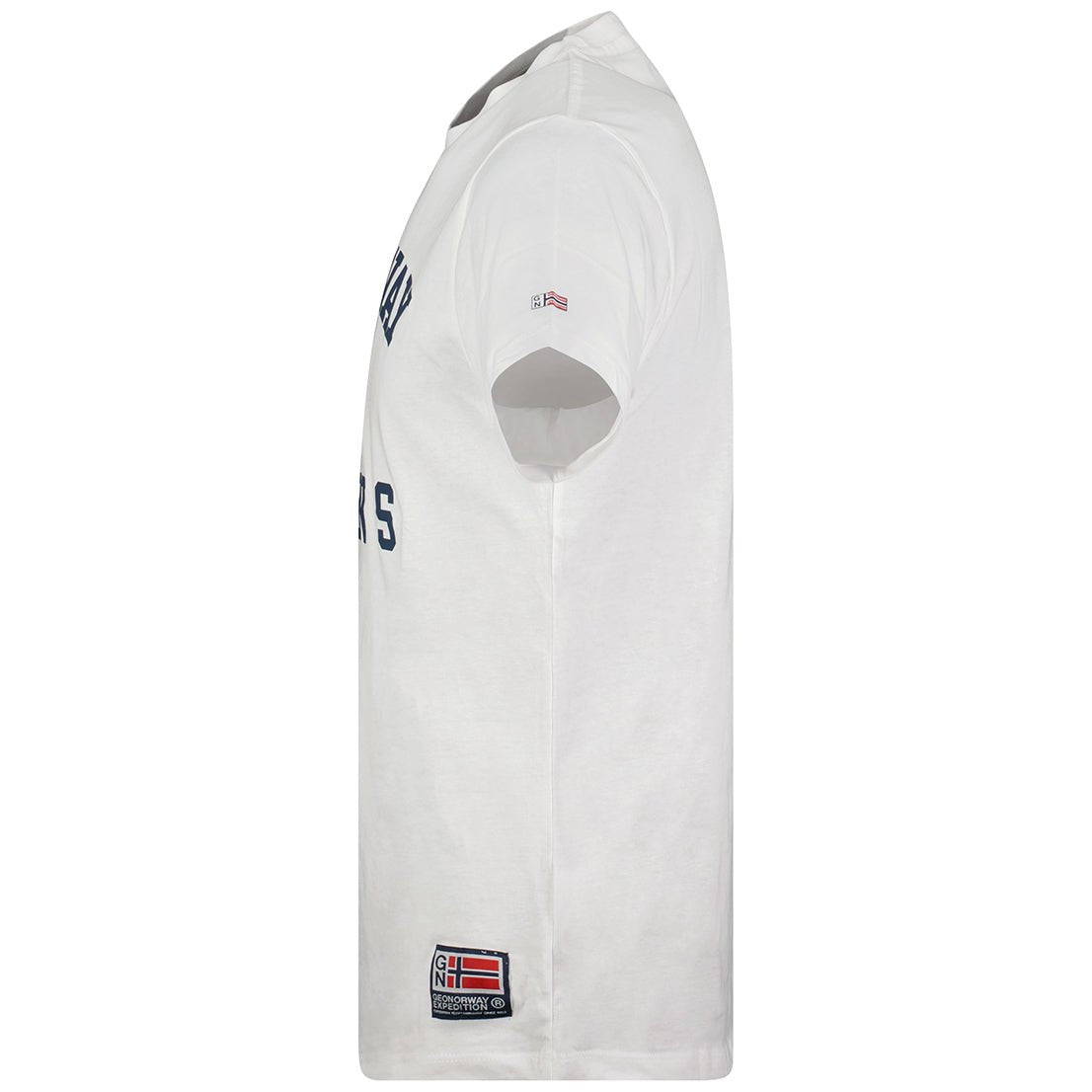 Geographical Norway Jadsen - T-Shirt Mann Kurzarm Rundhalsausschnitt Flagge Ärmel und Druck - Geographical Norway JADSEN_MEN_GRIS_CLAIR_3XL_SDB-JADSEN_MEN_BLANC_3XL_SDB-JADSEN_MEN_GRIS_CLAIR_L_SDB-.JADSEN_MEN_BLANC_L_SDB-JADSEN_MEN_GRAIS_CLAIR_M_SDB-JADSEN_MEN_BLANC_M_SDB-JADSEN_MEN_GRAIS_CLAIR_XL_SDB-JADSEN_MEN_BLANC_XL_SDB-JADSEN_MEN_BLANC_XXL_SDB-JADSEN_MEN_GRAIS_CLAIR_XXL_SDB