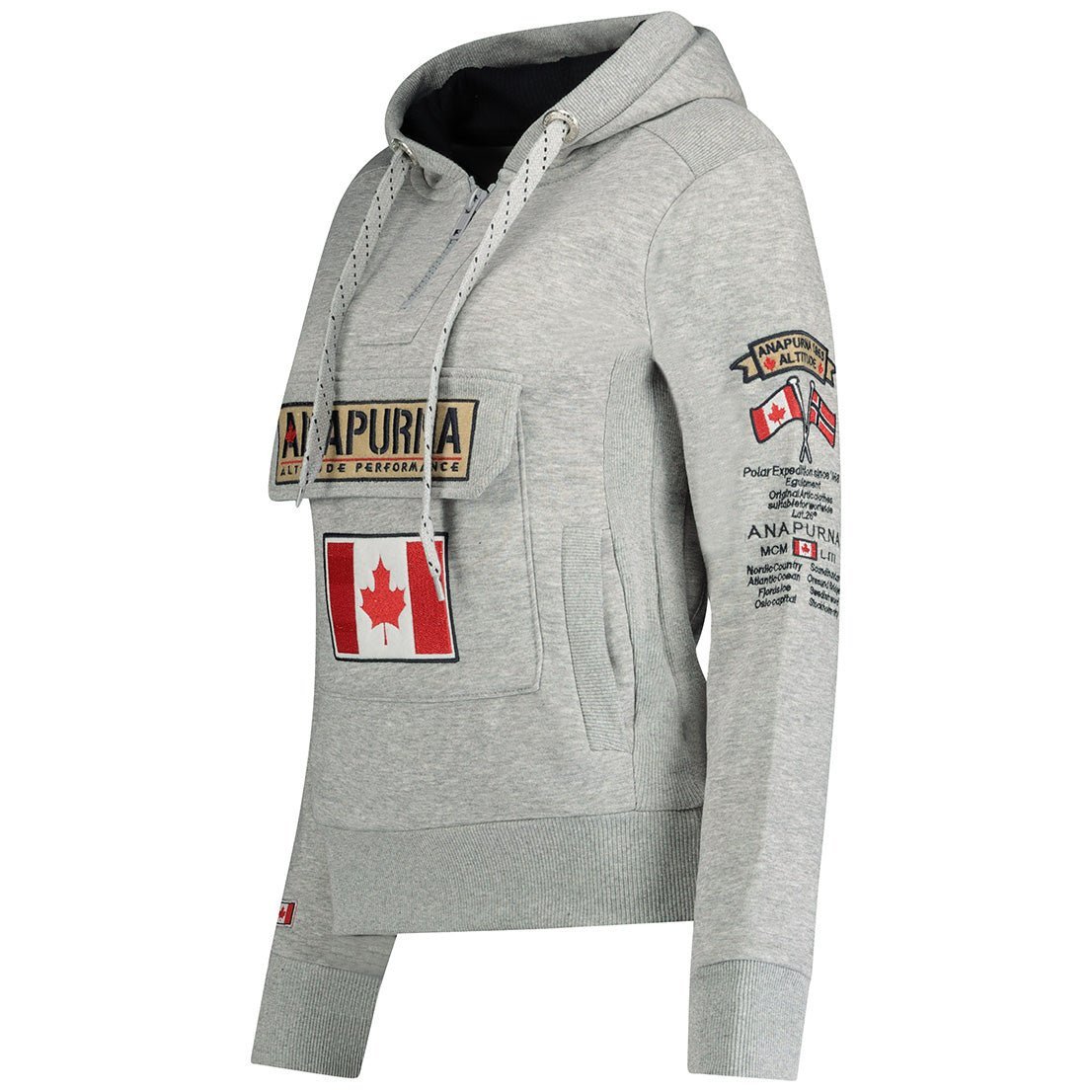 Gymana Anapurna Femme - Kapuzenpullover mit Reißverschluss, Stickerei und Taschen - Geographical Norway GYMANA_LADY_BLANC_S_AN_SDB-GYMANA_LADY_NOIR_S_AN_SDB-GYMANA_LADY_GRIS_CLAIR_M_AN_SDB-.GYMANA_LADY_BORDEAUX_M_AN_SDB-GYMANA_LADY_WEISS_M_AN_SDB-GYMANA_LADY_GRENAT_L_AN_SDB-GYMANA_LADY_HELLGRAU_L_AN_SDB-GYMANA_LADY_ROSA_FLUO_L_AN_SDB-GYMANA_LADY_SCHWARZ_L_AN_SDB-GYMANA_LADY_ROSA_PALE_L_AN_SDB