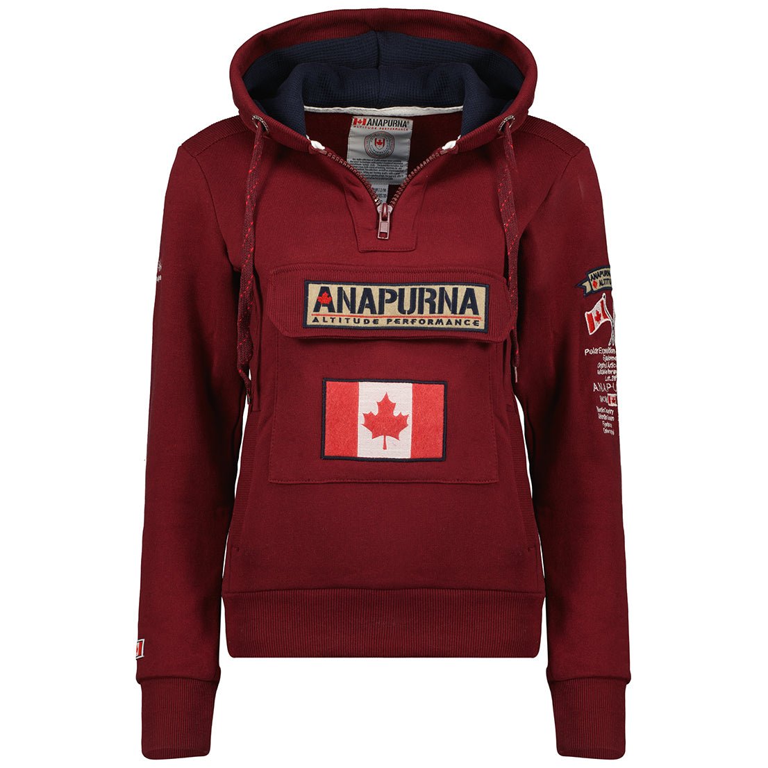 Gymana Anapurna Femme - Kapuzenpullover mit Reißverschluss, Stickerei und Taschen - Geographical Norway GYMANA_LADY_BLANC_S_AN_SDB-GYMANA_LADY_NOIR_S_AN_SDB-GYMANA_LADY_GRIS_CLAIR_M_AN_SDB-.GYMANA_LADY_BORDEAUX_M_AN_SDB-GYMANA_LADY_WEISS_M_AN_SDB-GYMANA_LADY_GRENAT_L_AN_SDB-GYMANA_LADY_HELLGRAU_L_AN_SDB-GYMANA_LADY_ROSA_FLUO_L_AN_SDB-GYMANA_LADY_SCHWARZ_L_AN_SDB-GYMANA_LADY_ROSA_PALE_L_AN_SDB