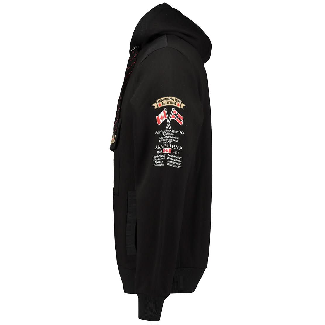 Gymana Anapurna Homme - Kapuzenpullover mit Reißverschluss, Stickereien und Taschen - Geographical Norway GYMANA_MEN_GRIS_FONCE_S_AN_SDB-GYMANA_MEN_BLEU_ROYAL_M_AN_SDB-GYMANA_MEN_GRIS_CLAIR_M_AN_SDB-GYMANA_MEN_WEISS_L_AN_SDB-GYMANA_MEN_GRAU_DUNKEL_L_AN_SDB-GYMANA_MEN_WEISS_XL_AN_SDB-GYMANA_MEN_BLAU_ROYAL_XL_AN_SDB-GYMANA_MEN_HELLGRAU_3XL_AN_SDB-GYMANA_MEN_WEISS_XXL_AN_SDB-GYMANA_MEN_BLEU_ROYAL_XXL_AN_SDB