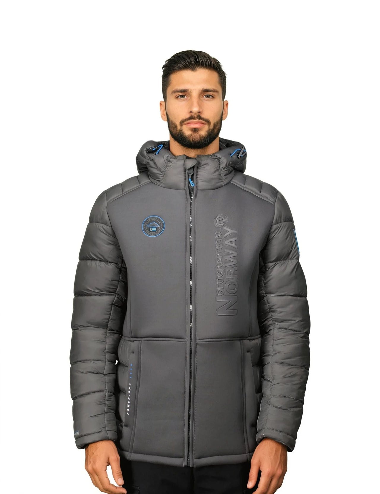 Geographical Norway Bafare Homme - Kapuzenparka Dunkelgrau - Geographical Norway - S Dunkelgrau