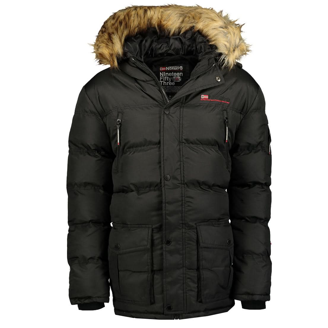 Geographical Norway Bravici Homme - Parka mit abnehmbarer Kapuze und Kunstpelz - Geographical Norway BRAVICI_MEN_NOIR_S_SDB-BRAVICI_MEN_NOIR_M_SDB-BRAVICI_MEN_NOIR_L_SDB-.BRAVICI_MEN_SCHWARZ_XL_SDB-BRAVICI_MEN_SCHWARZ_XXL_SDB-BRAVICI_MEN_SCHWARZ_3XL_SDB-BRAVICI_MEN_MARINE_S_SDB-BRAVICI_MEN_MARINE_M_SDB-BRAVICI_MEN_MARINE_L_SDB-BRAVICI_MEN_MARINE_XL_SDB