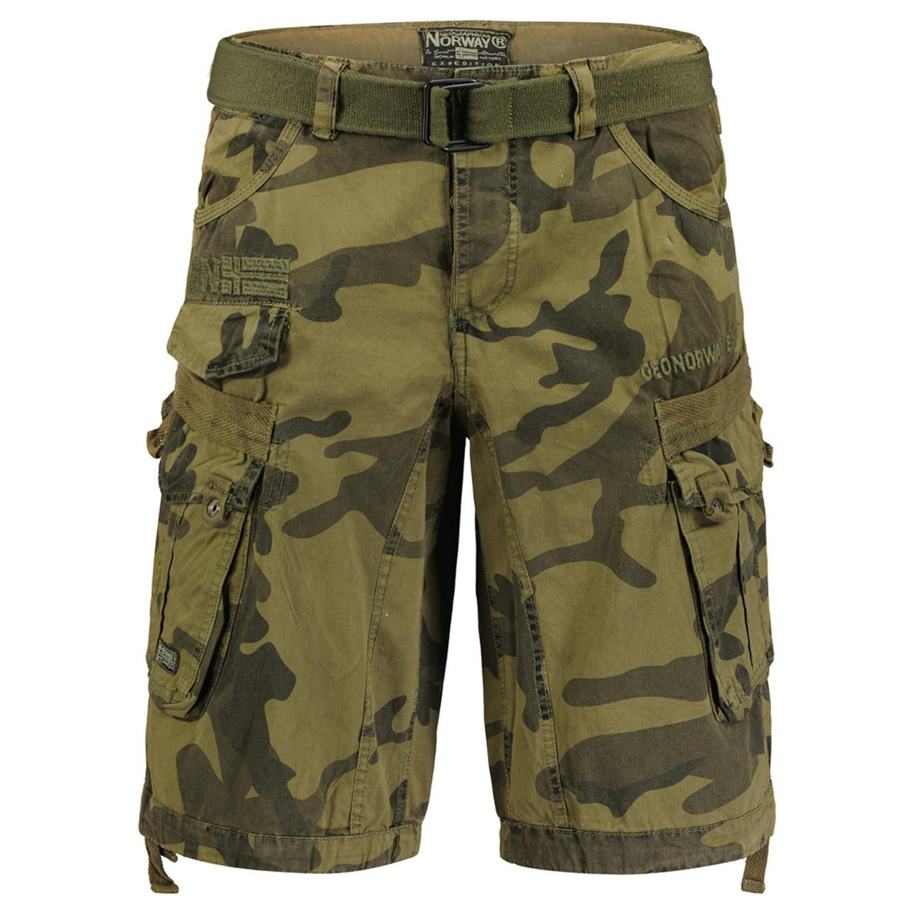 Geographical Norway Panoramic Homme - Bermuda Camo Kaki - Geographical Norway - S Camo Kaki