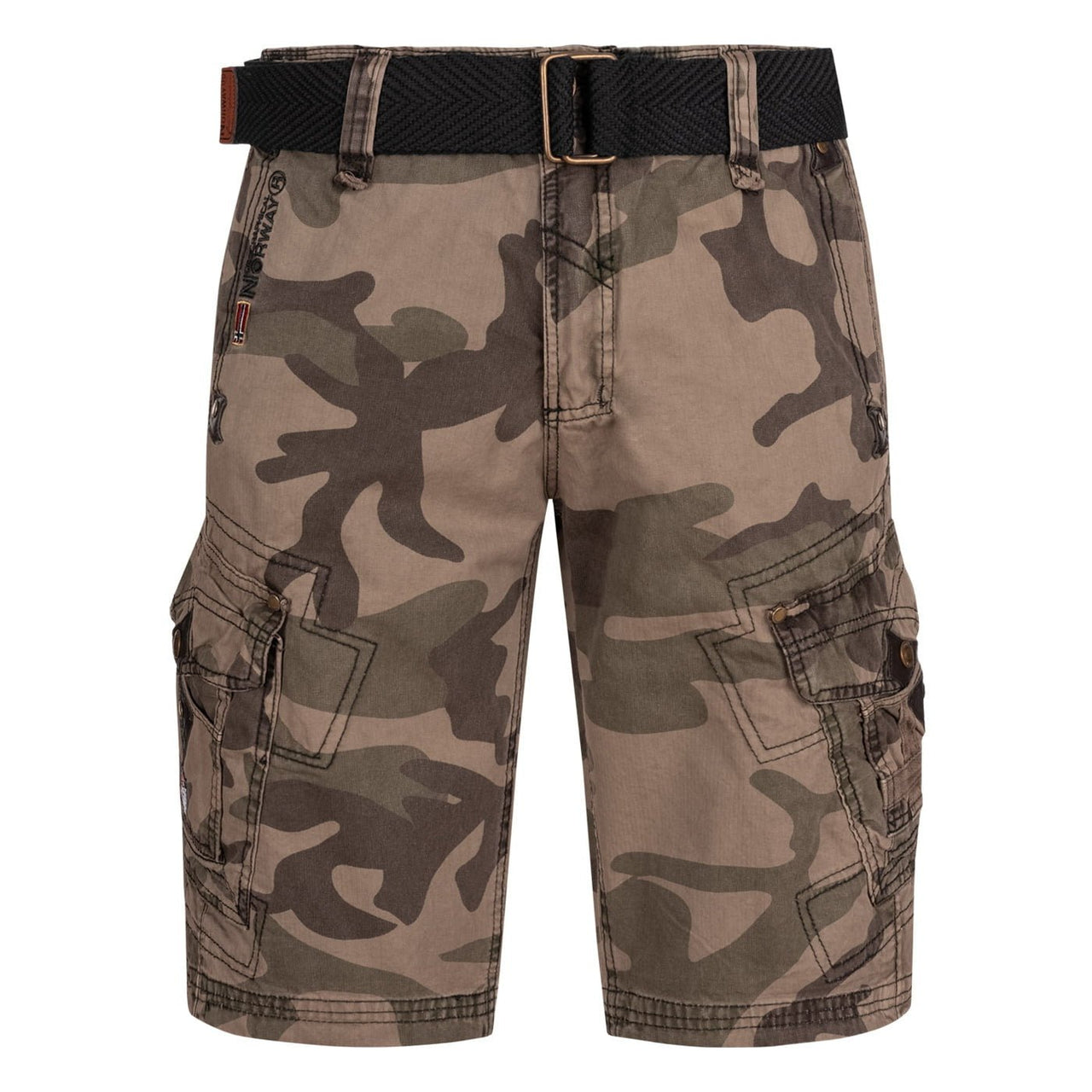 Geographical Norway Peanut Homme - Bermuda-Shorts - Geographical Norway - S Camo Schwarz