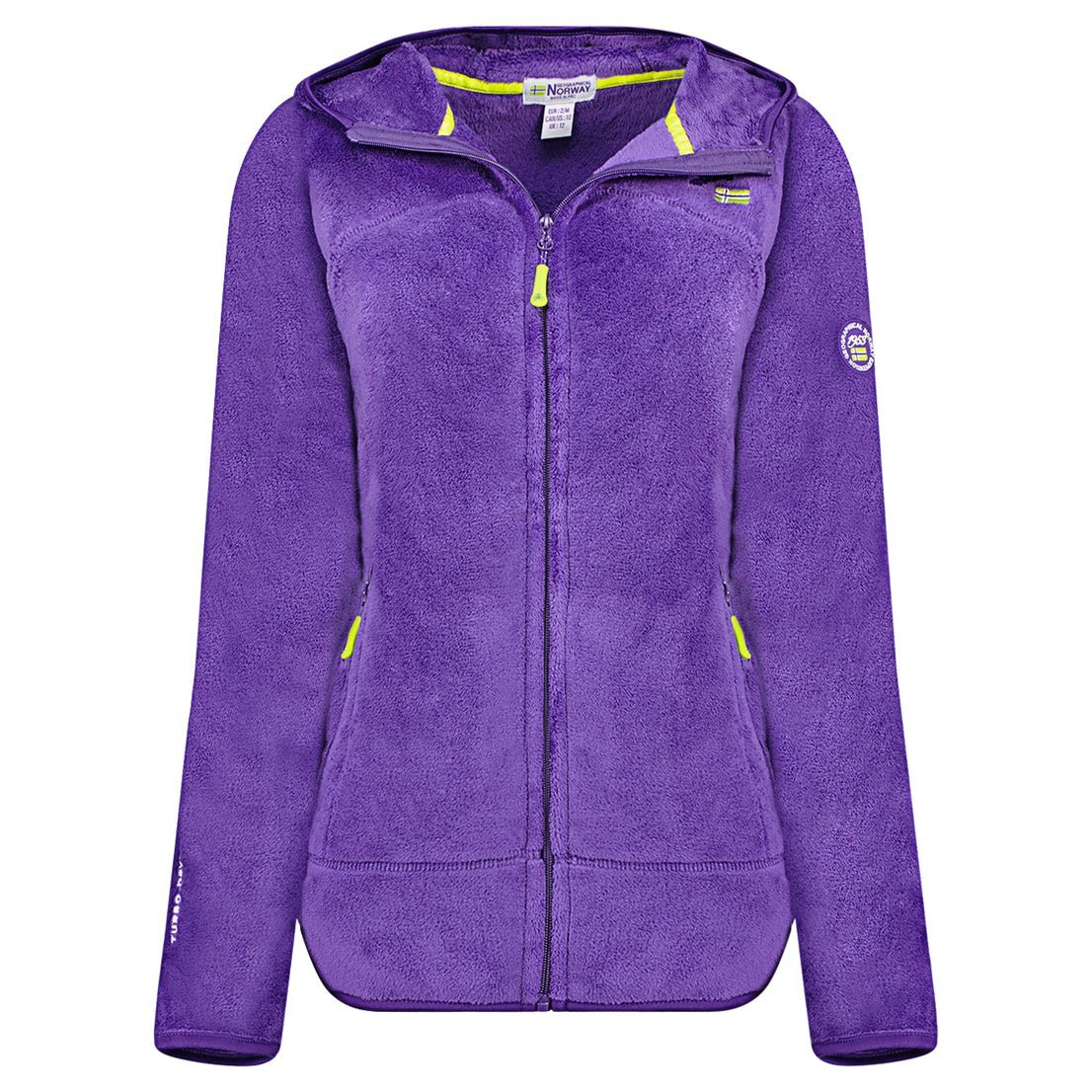 Geographical Norway Upalood Damen - Fleece mit Reißverschluss - Geographical Norway - S Violett
