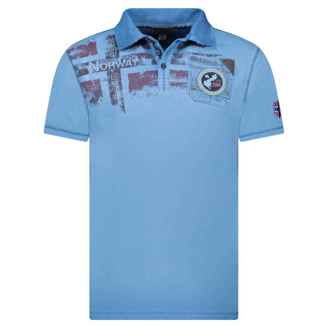 Geographical Norway KIMAC Homme - Polo Short Sleeve 100% Baumwolle - Geographical Norway KIMAC_MEN_BEIGE_S_SDB-KIMAC_MEN_BEIGE_M_SDB-KIMAC_MEN_BEIGE_L_SDB-.KIMAC_MEN_BEIGE_XL_SDB-KIMAC_MEN_BEIGE_XXL_SDB-KIMAC_MEN_BEIGE_3XL_SDB-KIMAC_MEN_BLEU_S_SDB-KIMAC_MEN_BLEU_M_SDB-KIMAC_MEN_BLEU_L_SDB-KIMAC_MEN_BLEU_XL_SDB