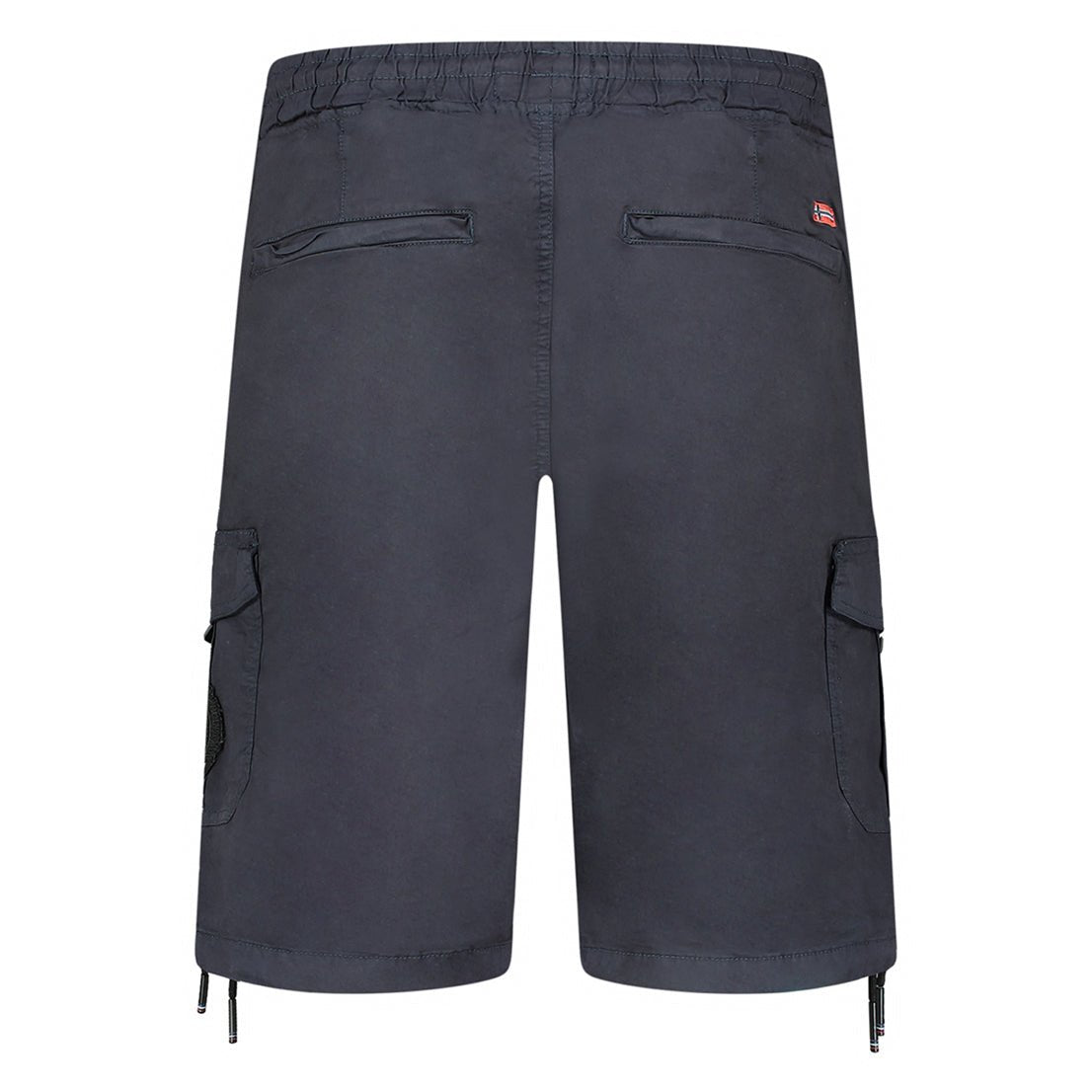 Geographical Norway Pacaro Homme - Cargo shorts with pockets, badges and drawstring - Geographical Norway PACARO_MEN_BLEU_S_SDB-PACARO_MEN_BLEU_M_SDB-PACARO_MEN_BLEU_L_SDB-PACARO_MEN_BLEU_XL_SDB-PACARO_MEN_BLEU_XXL_SDB-PACARO_MEN_BLEU_3XL_SDB-PACARO_MEN_MARINE_S_SDB-PACARO_MEN_MARINE_M_SDB-PACARO_MEN_MARINE_L_SDB-PACARO_MEN_MARINE_XL_SDB