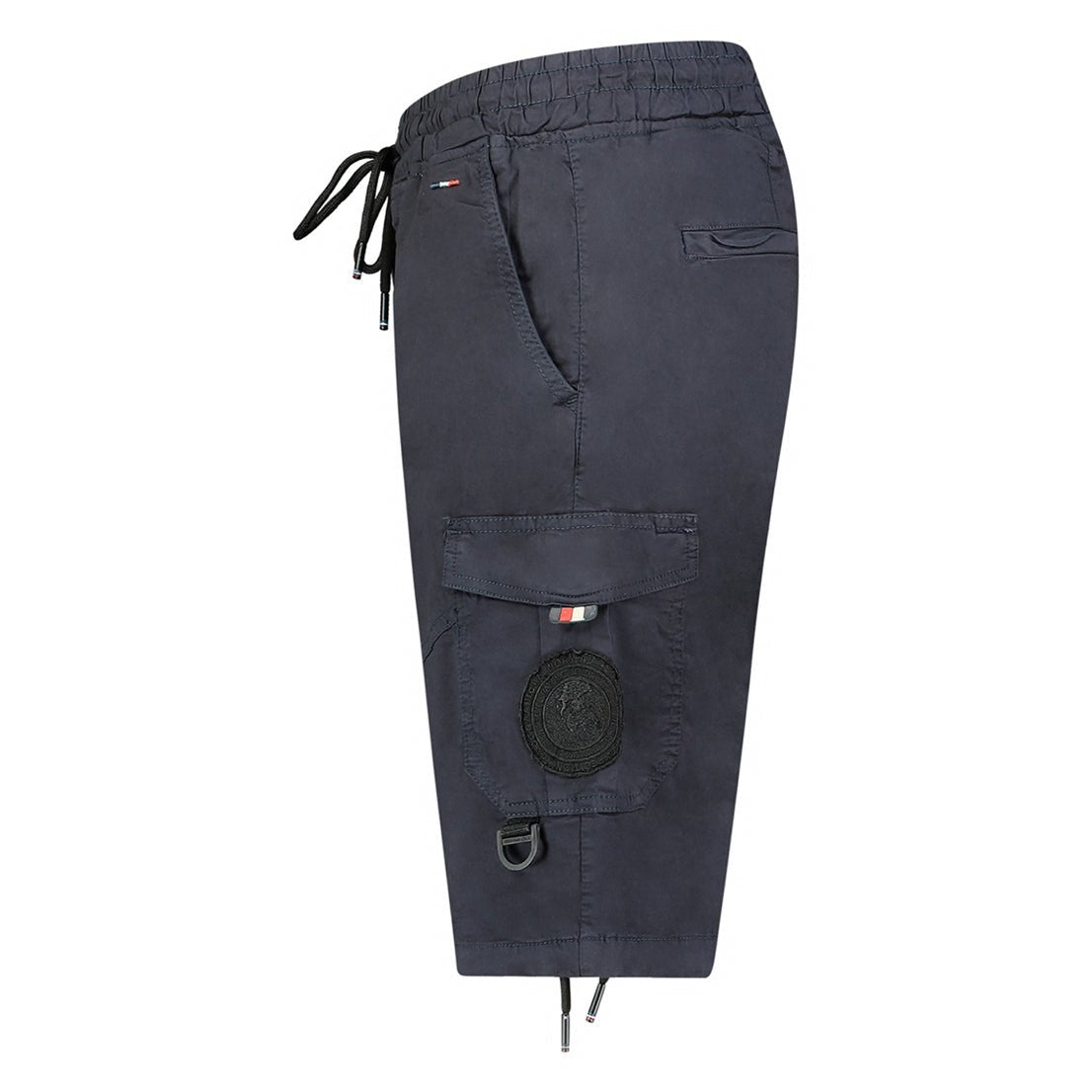 Geographical Norway Pacaro Homme - Cargo shorts with pockets, badges and drawstring - Geographical Norway PACARO_MEN_BLEU_S_SDB-PACARO_MEN_BLEU_M_SDB-PACARO_MEN_BLEU_L_SDB-PACARO_MEN_BLEU_XL_SDB-PACARO_MEN_BLEU_XXL_SDB-PACARO_MEN_BLEU_3XL_SDB-PACARO_MEN_MARINE_S_SDB-PACARO_MEN_MARINE_M_SDB-PACARO_MEN_MARINE_L_SDB-PACARO_MEN_MARINE_XL_SDB