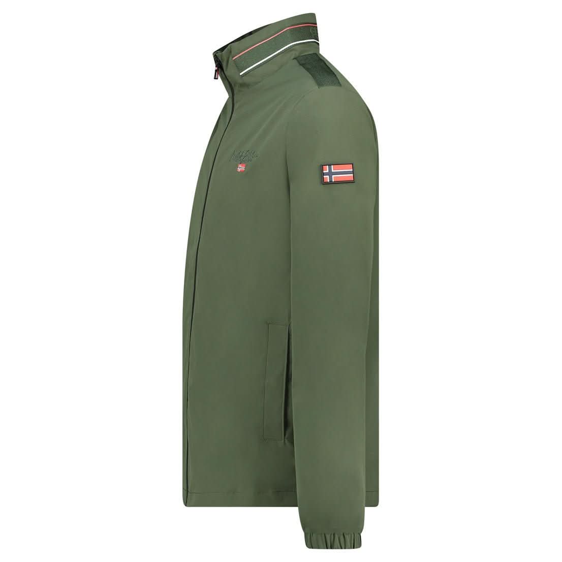Geographical Norway Birmo Homme - Lightweight water-repellent jacket with stand-up collar - Geographical Norway BIRMO_MEN_KAKI_S_SDB-BIRMO_MEN_KAKI_M_SDB-BIRMO_MEN_KAKI_L_SDB-BIRMO_MEN_KAKI_XL_SDB-BIRMO_MEN_KAKI_XXL_SDB-BIRMO_MEN_KAKI_3XL_SDB