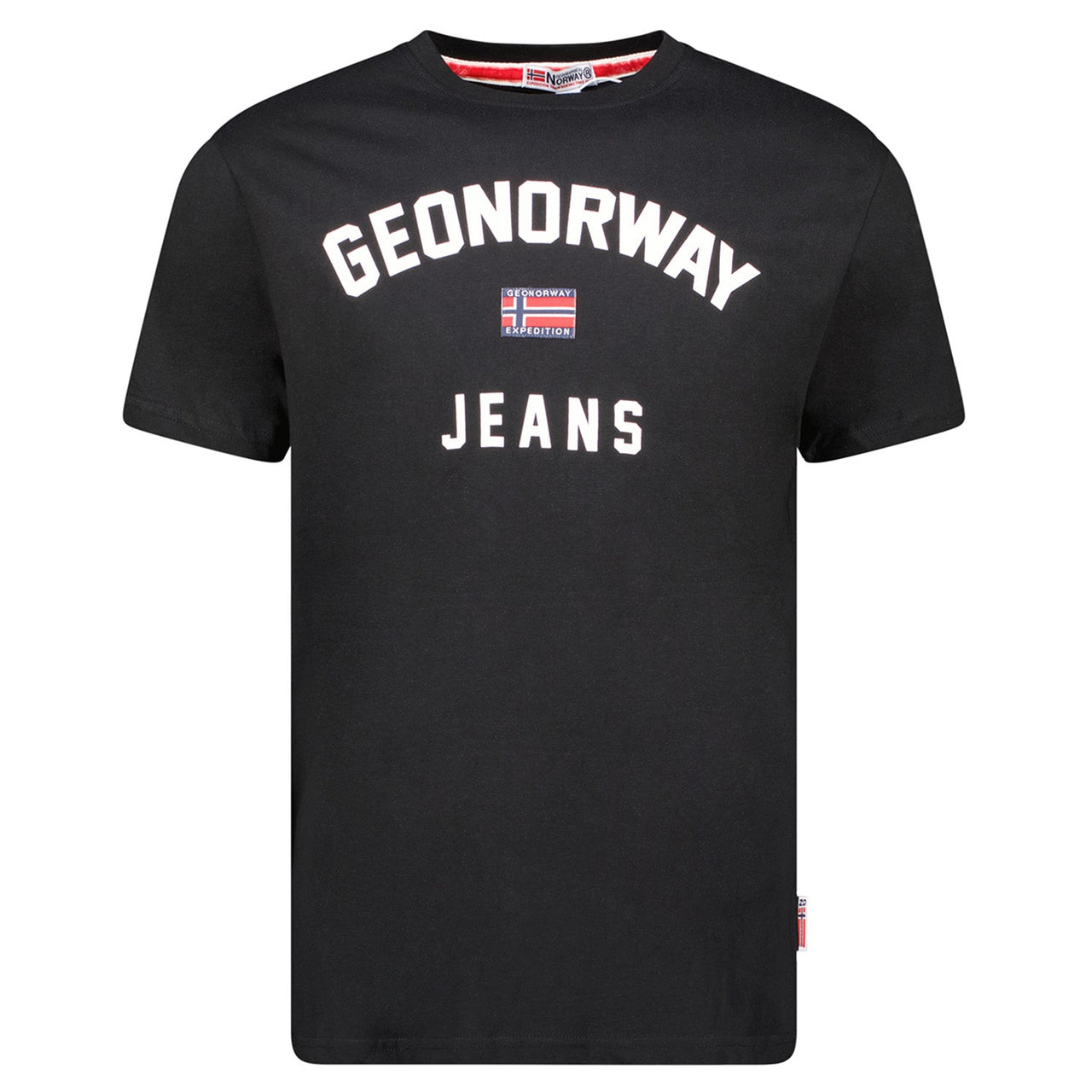 Geographical Norway Jassier Homme - Short-sleeved T-shirt - Geographical Norway JASSIER_MEN_NOIR_S_EO_SDB