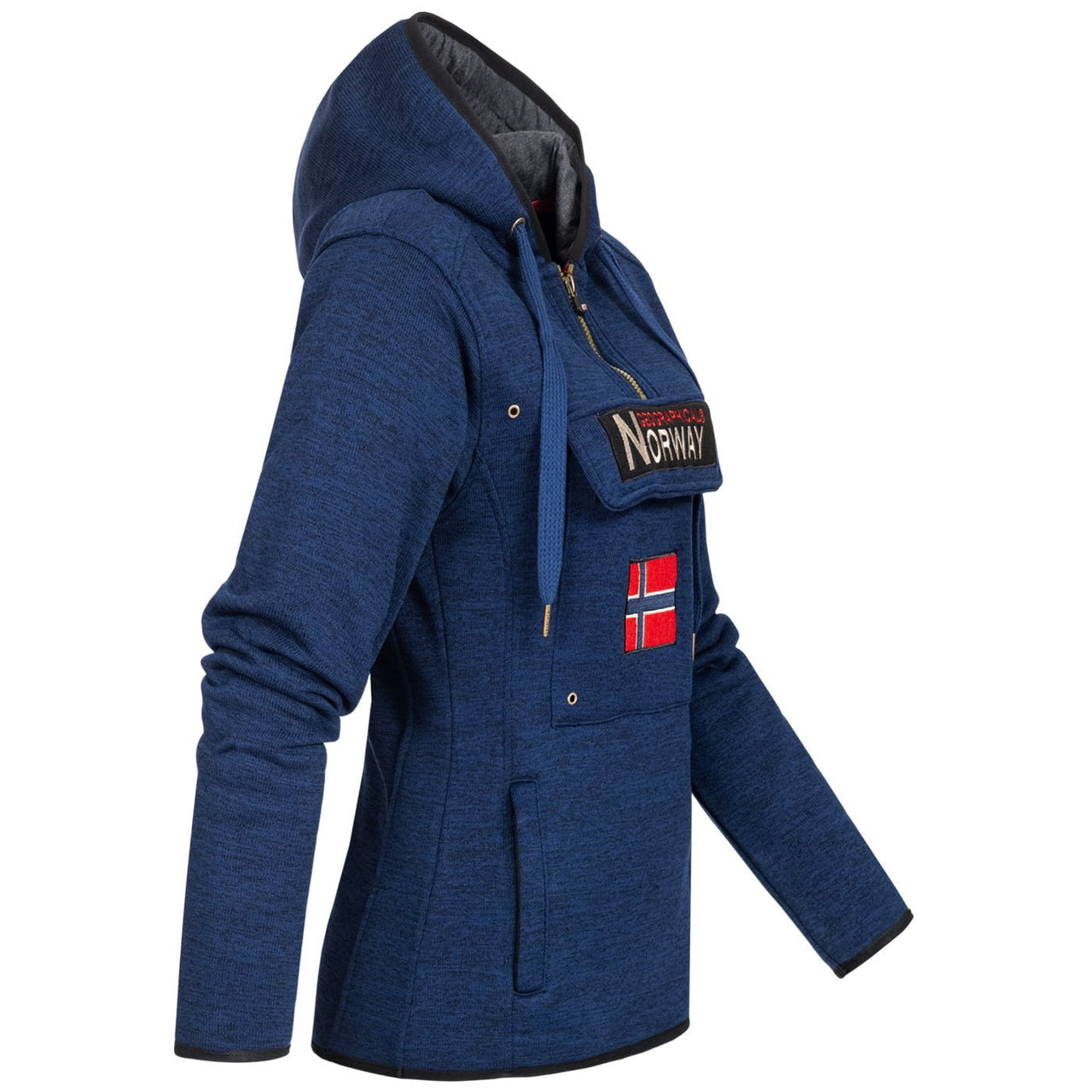 Geographical Norway Upclassica Women - Hooded sweatshirt with zipped collar - Geographical Norway UPCLASSICA_LADY_BLANC_S_SDB-UPCLASSICA_LADY_GRIS_CLAIR_S_SDB-UPCLASSICA_LADY_CORAIL_SDB-UPCLASSICA_LADY_MARINE_S_SDB-UPCLASSICA_LADY_ROSE_FLASH_S_SDB-UPCLASSICA_LADY_NOIR_S_SDB-UPCLASSICA_LADY_BLANC_M_SDB-UPCLASSICA_LADY_GRIS_CLAIR_M_SDB-UPCLASSICA_LADY_CORAIL_M_SDB-UPCLASSICA_LADY_MARINE_M_SDB